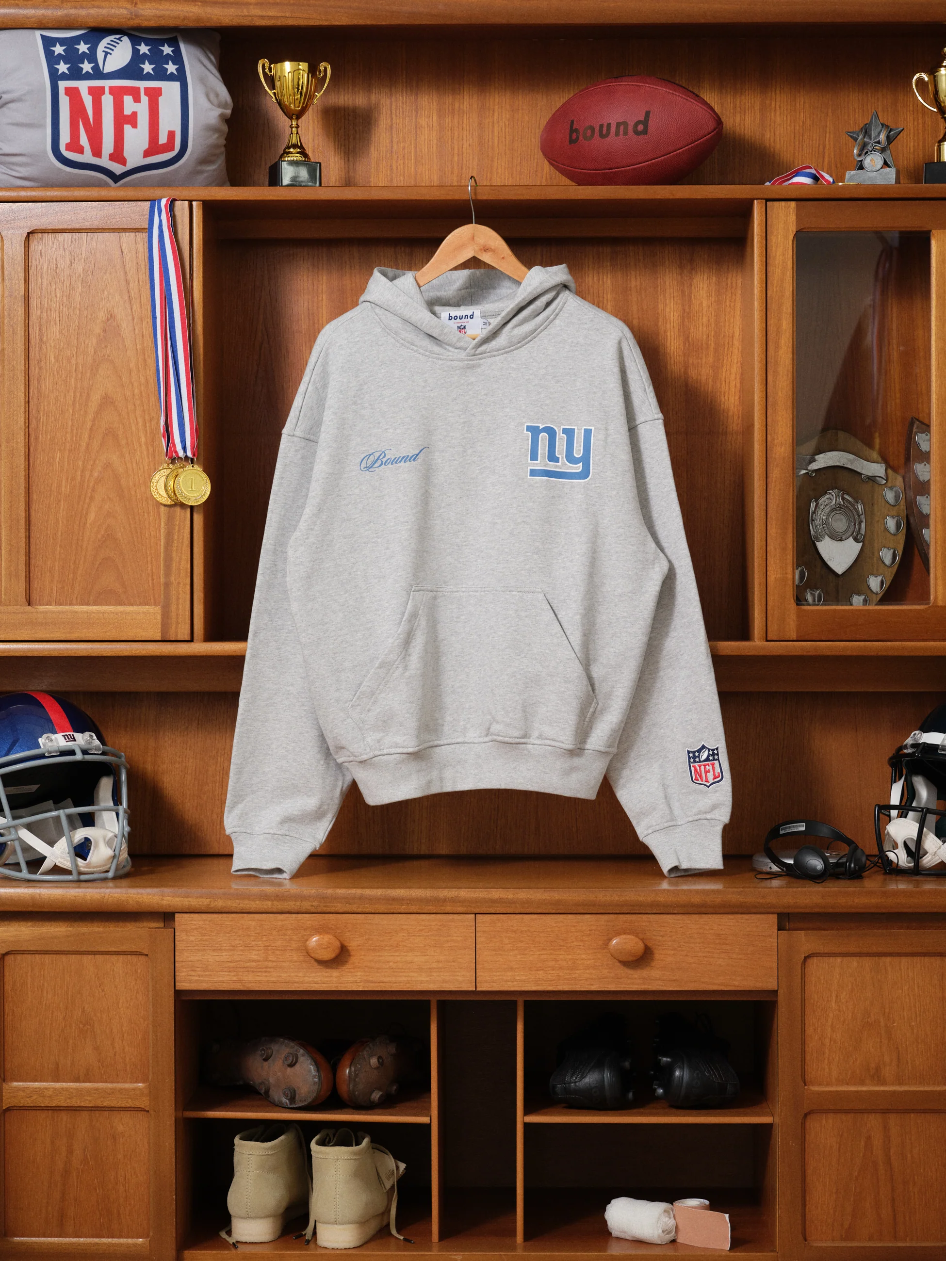 GIANTS X BOUND HOODIE - ASH GREY - Image 4