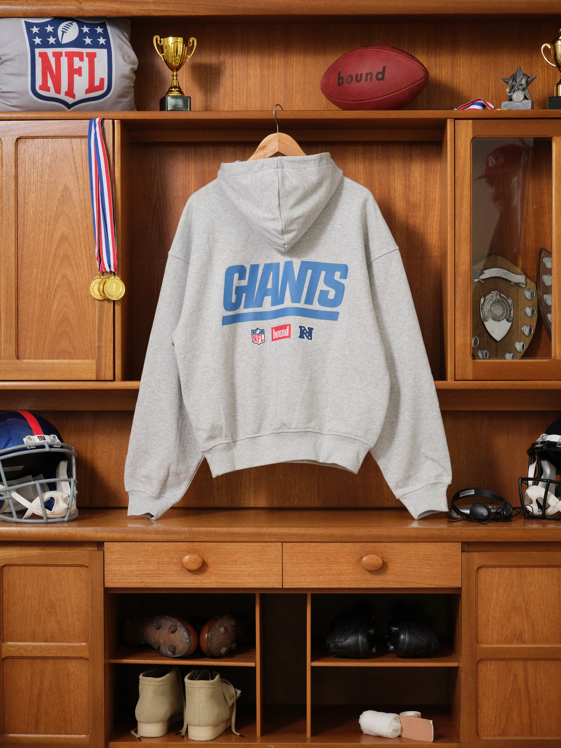 GIANTS X BOUND HOODIE - ASH GREY - Image 5