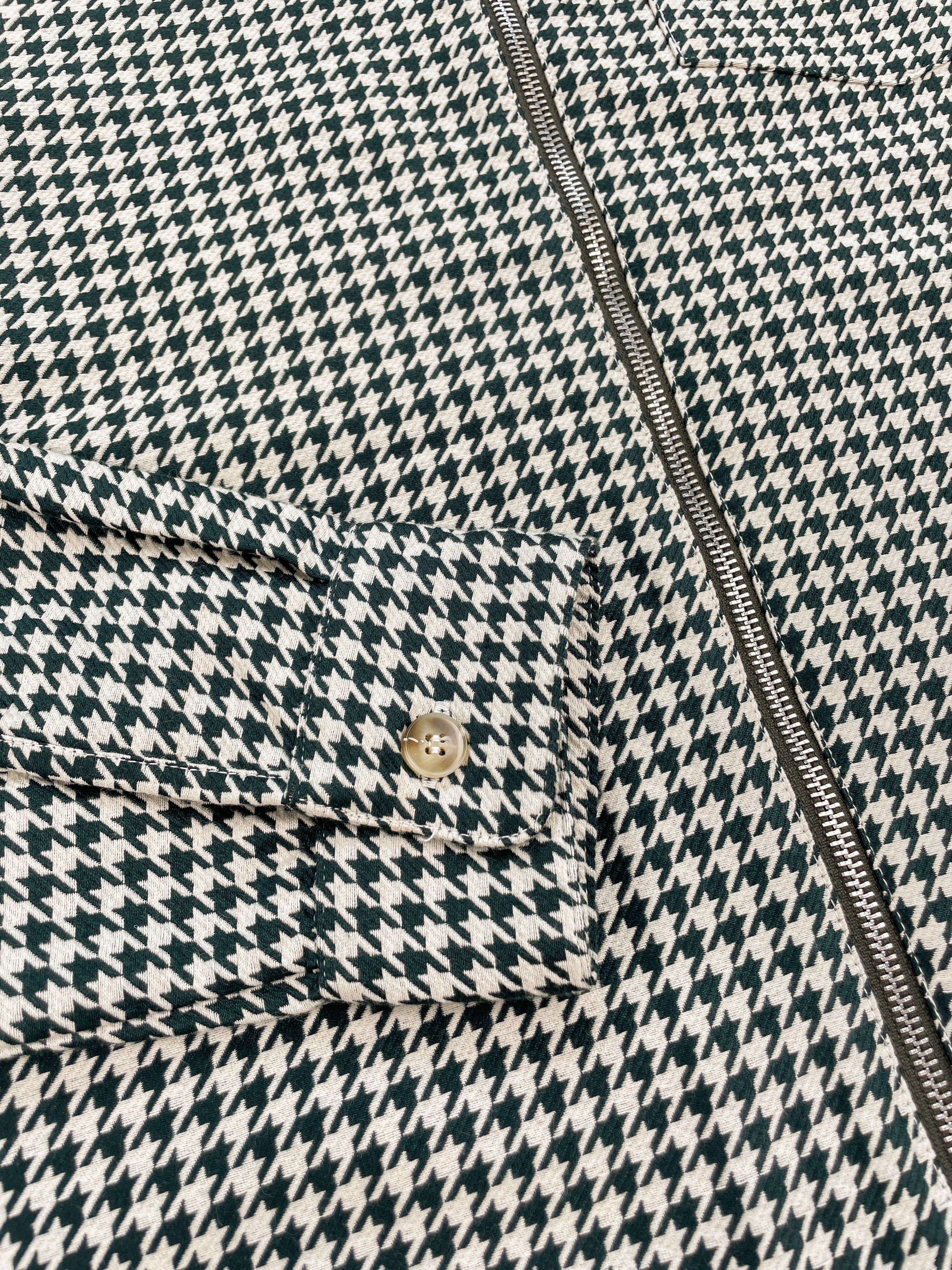 GREEN DOGTOOTH ZIP UP OVERSHIRT - Image 11