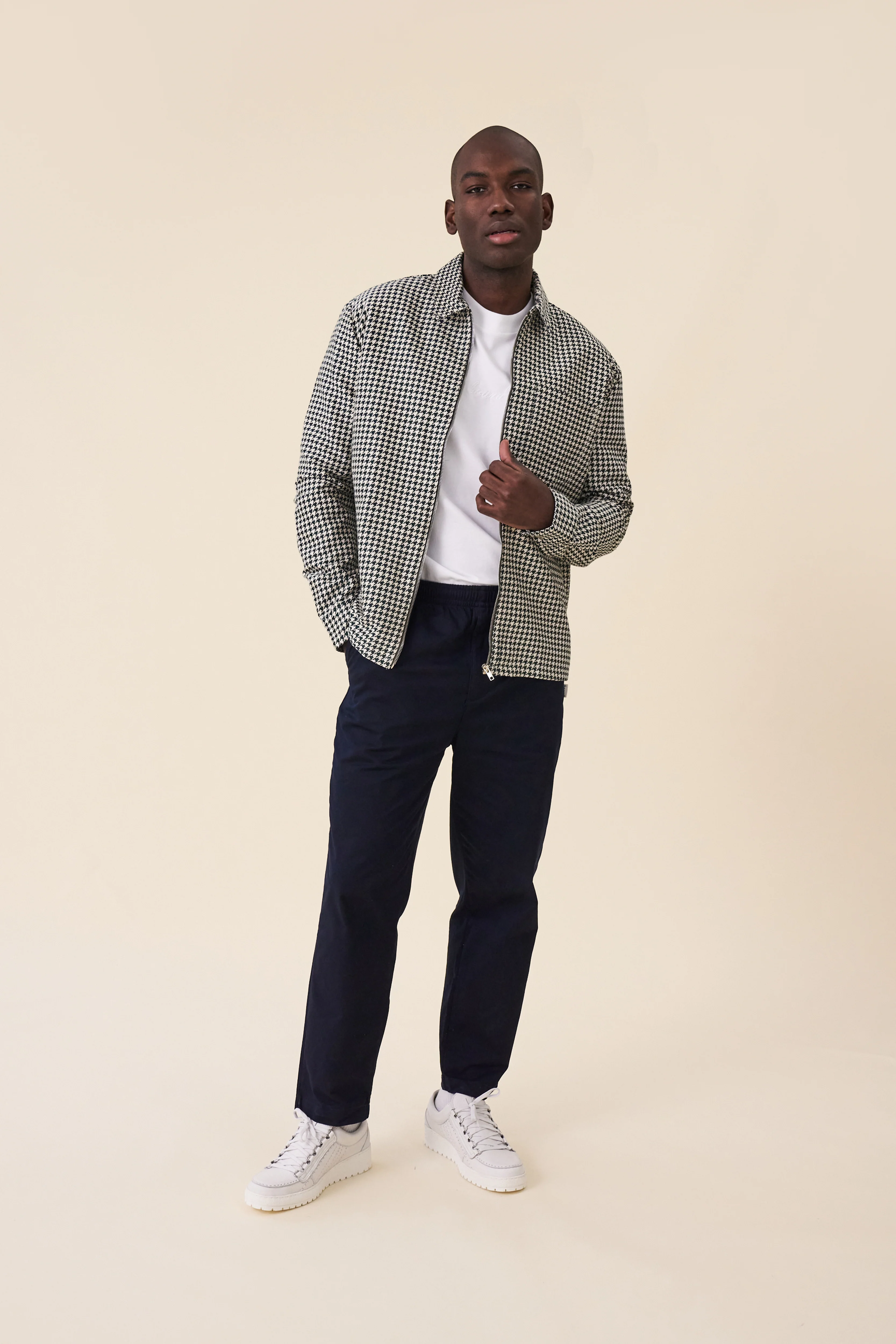 GREEN DOGTOOTH ZIP UP OVERSHIRT - Image 3