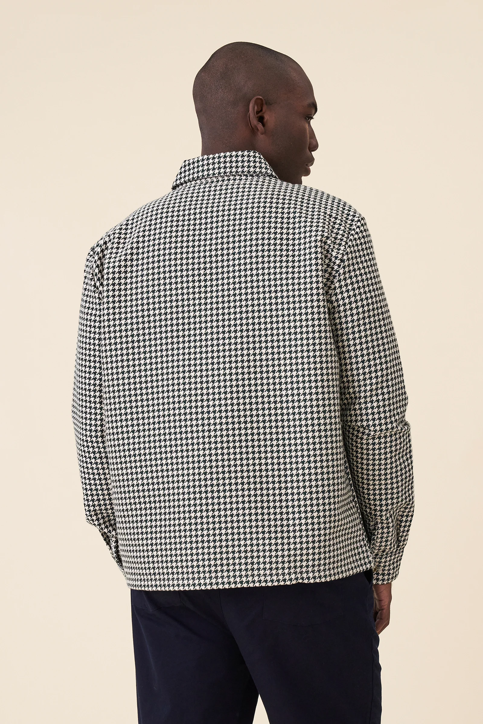 GREEN DOGTOOTH ZIP UP OVERSHIRT - Image 4