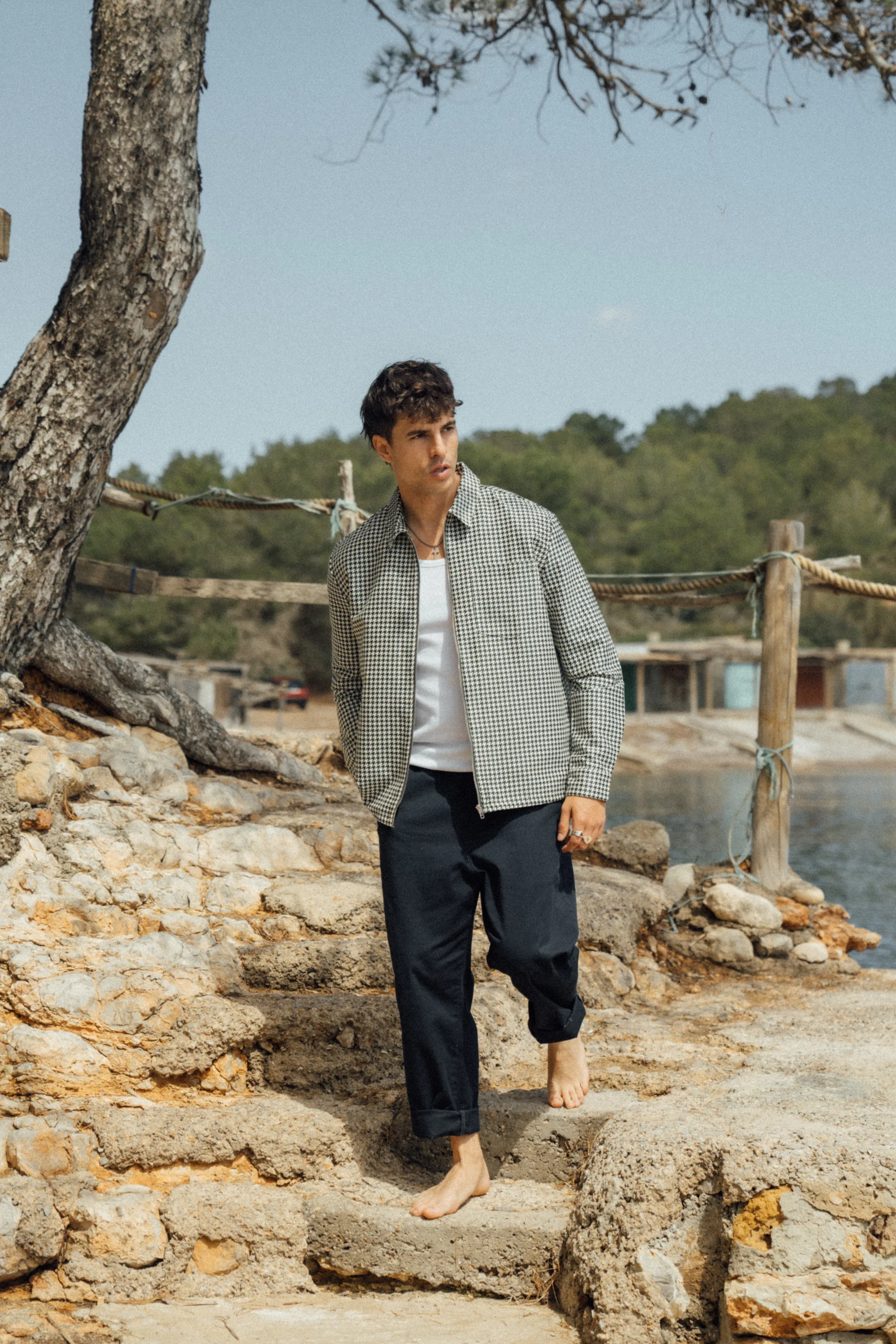 GREEN DOGTOOTH ZIP UP OVERSHIRT - Image 7