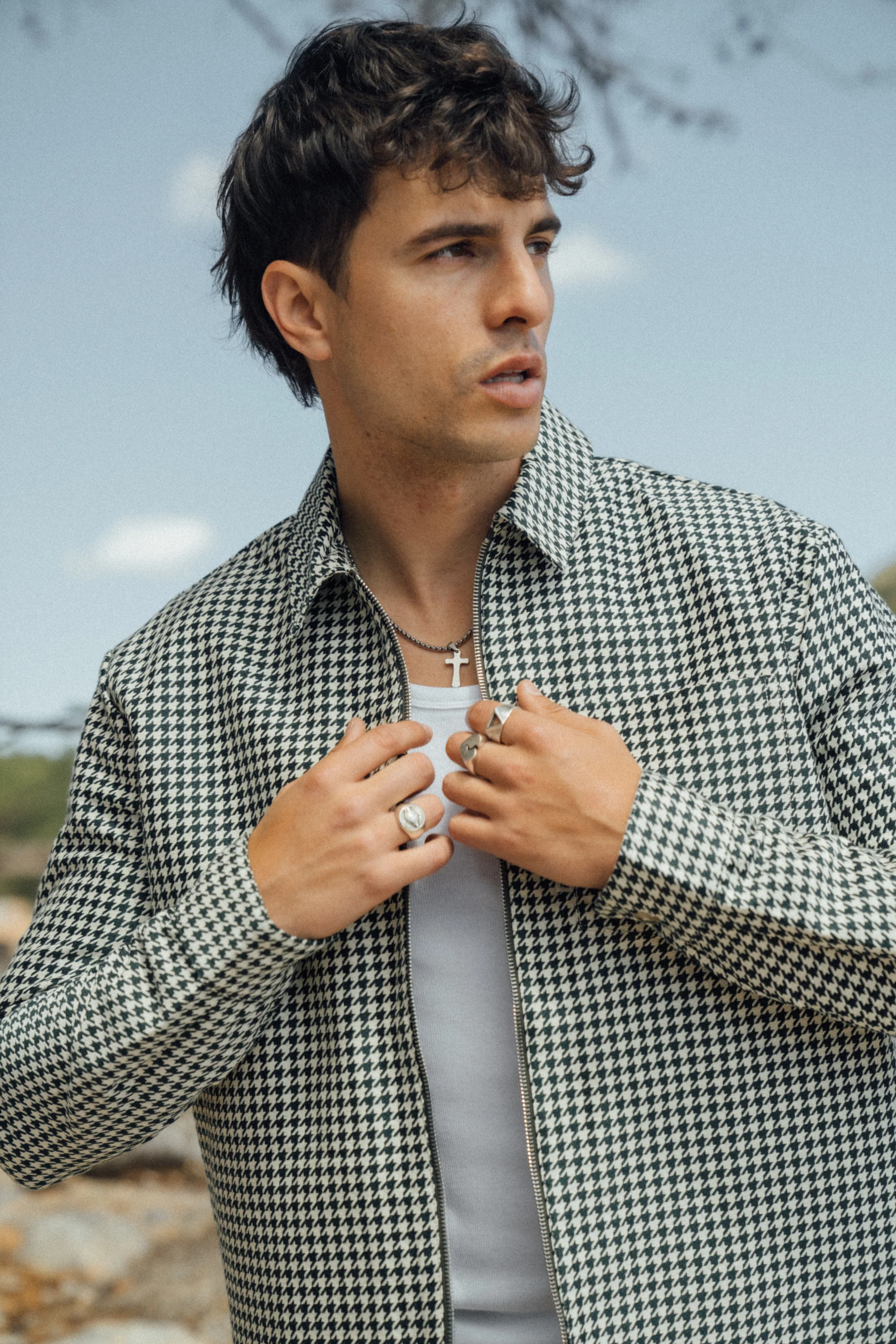 GREEN DOGTOOTH ZIP UP OVERSHIRT - Image 8