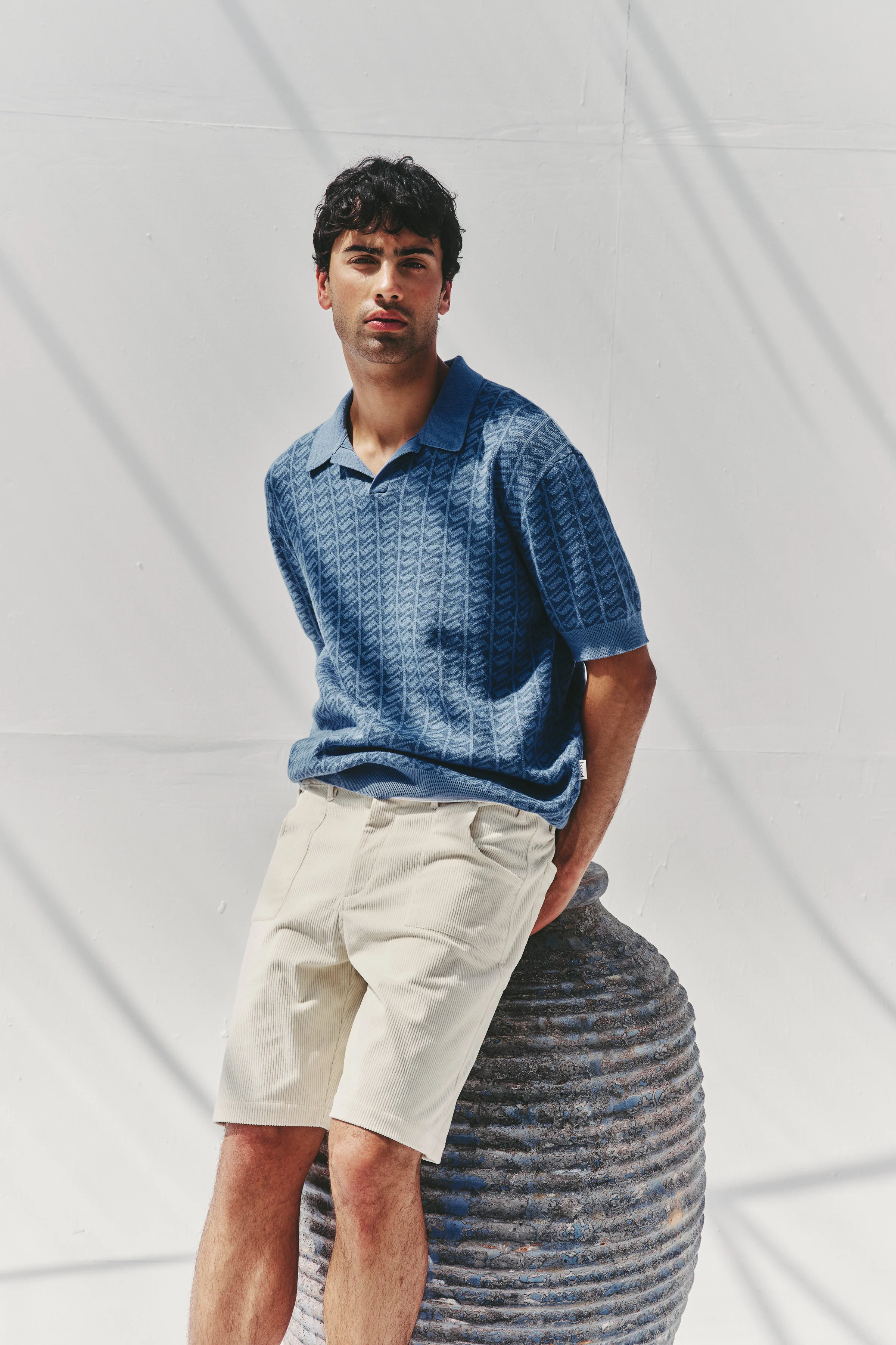 HARRIS KNIT POLO - BLUE OCEAN - Image 2