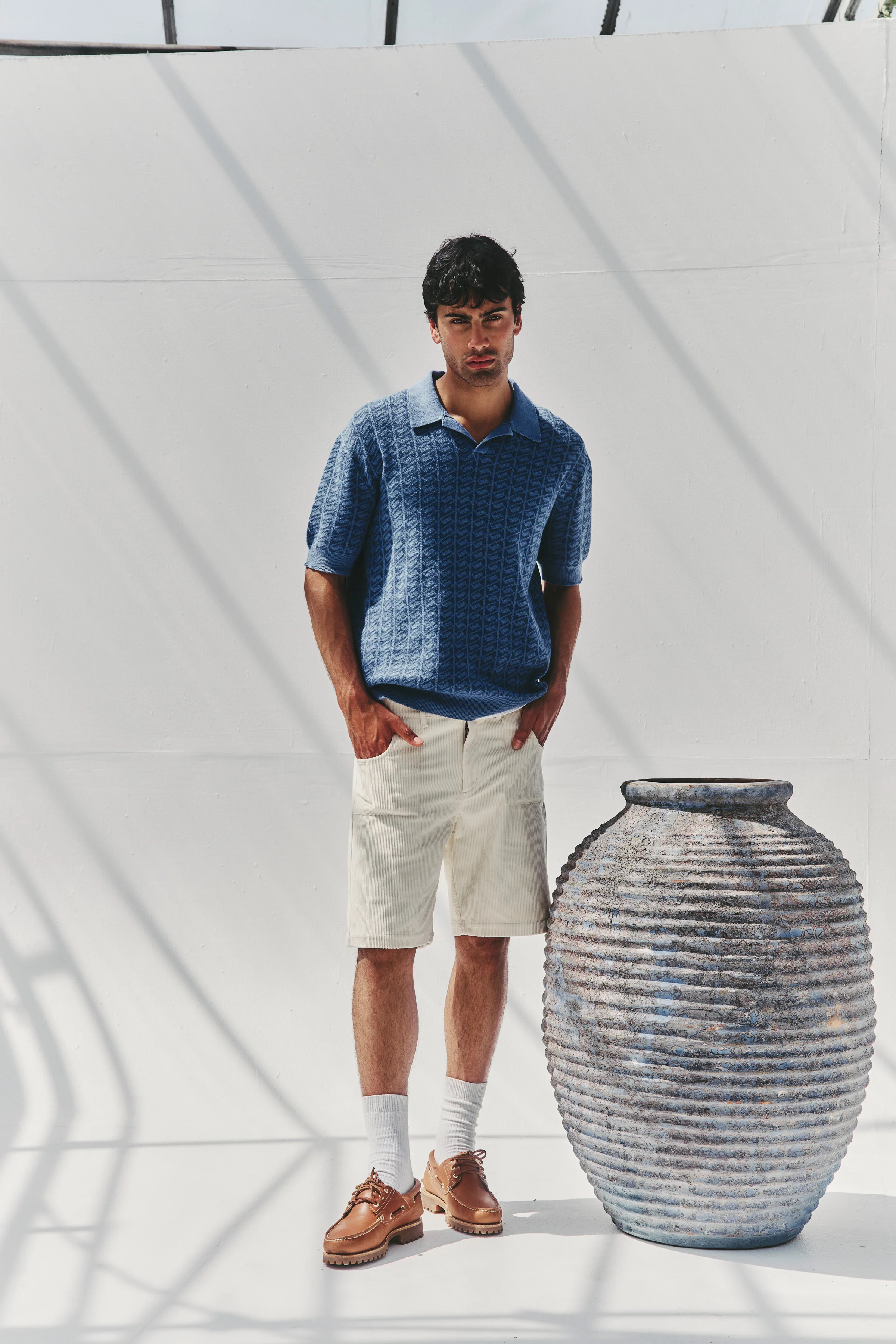 HARRIS KNIT POLO - BLUE OCEAN - Image 8