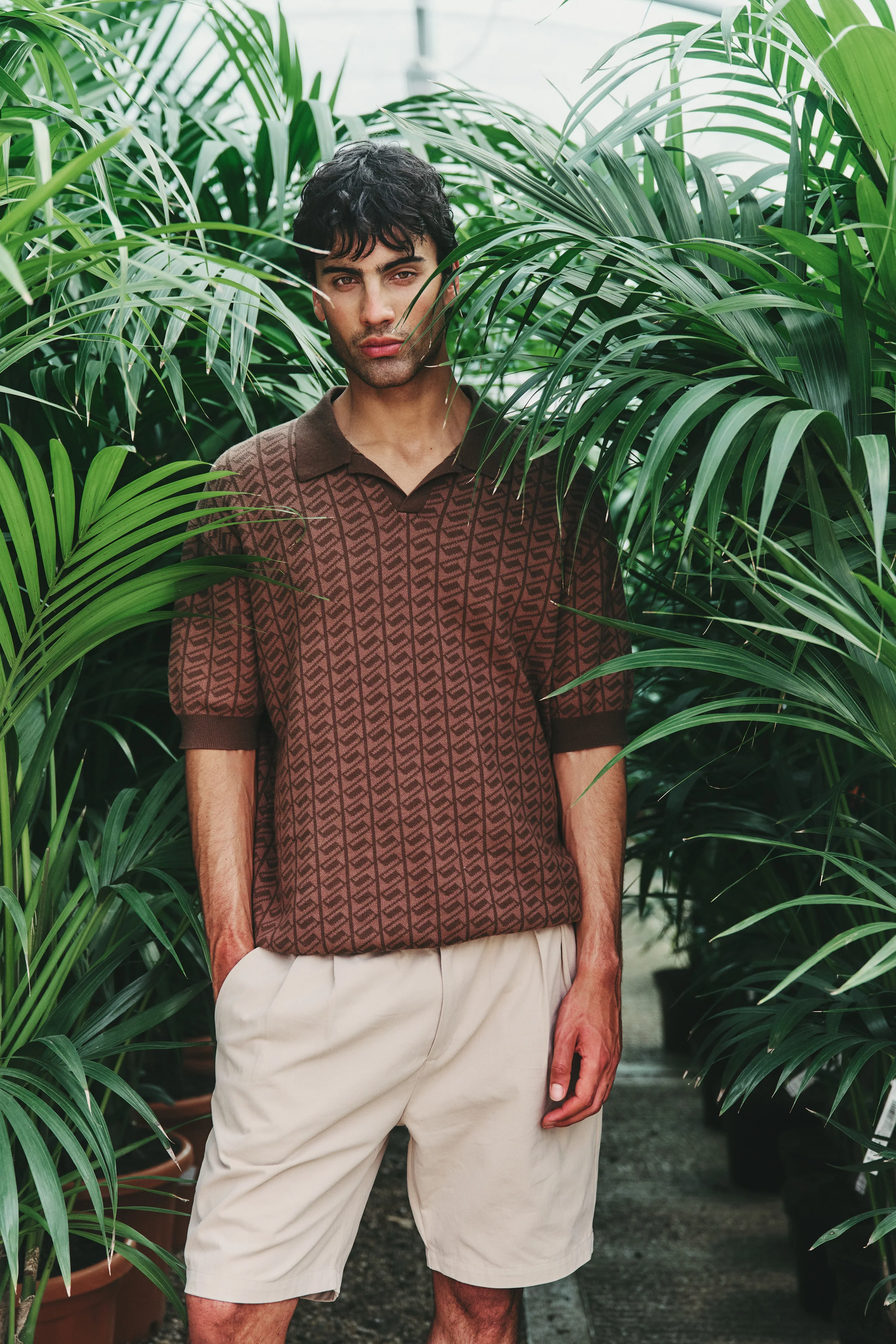 HARRIS KNIT POLO - BROWN BLEND - Image 2