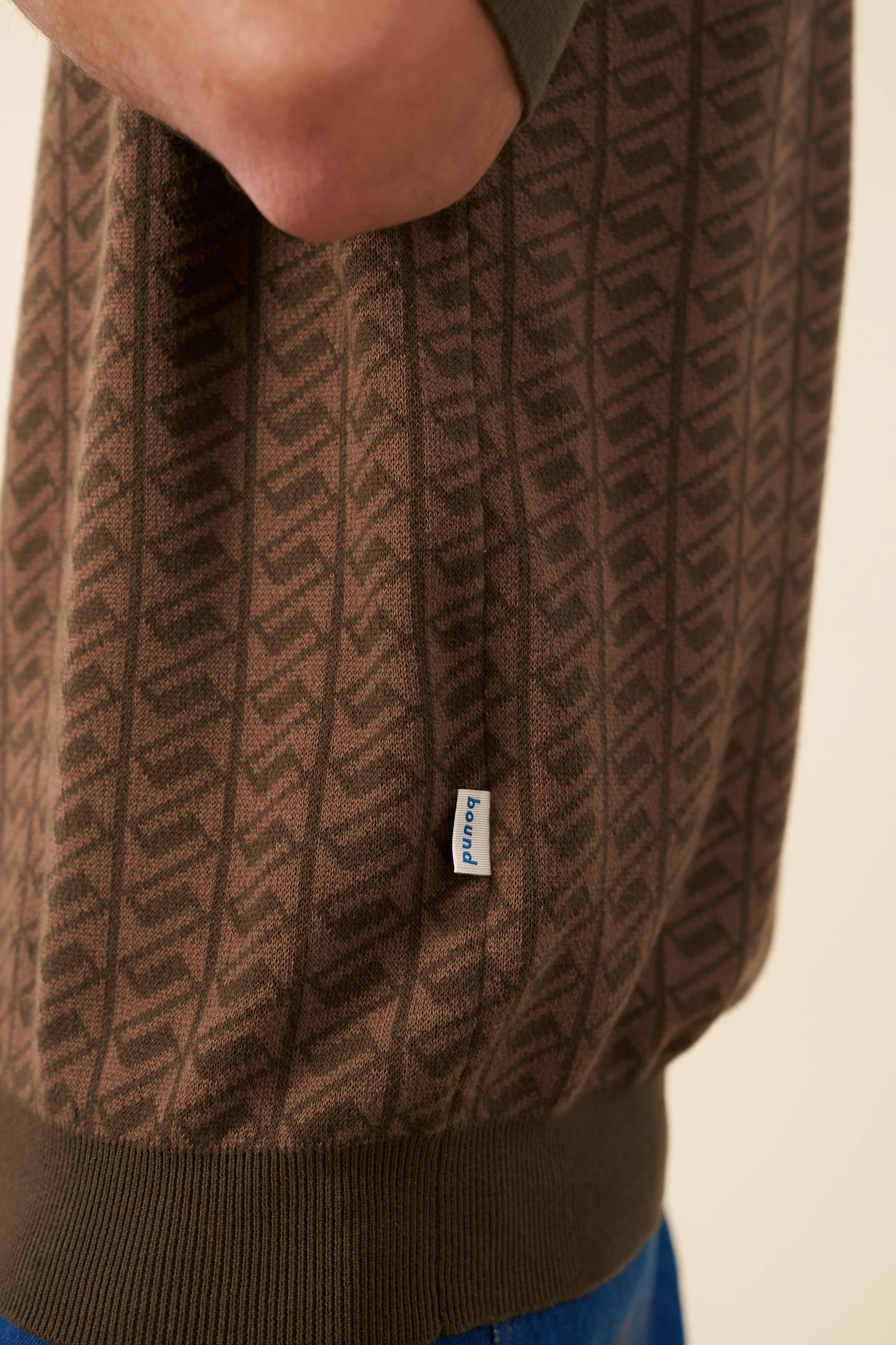 HARRIS KNIT POLO - BROWN BLEND - Image 7
