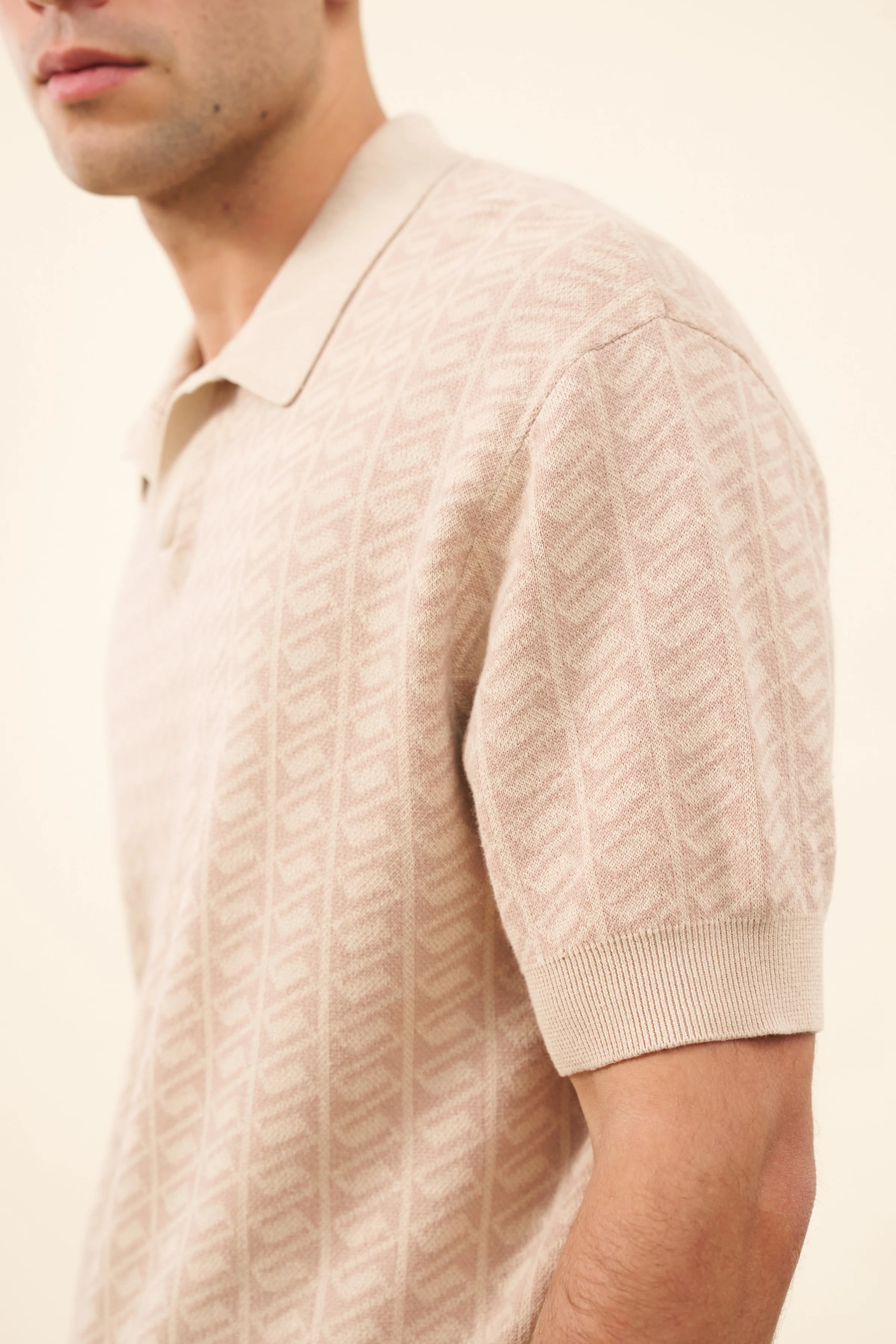 HARRIS KNIT POLO - DESERT SAND - Image 6