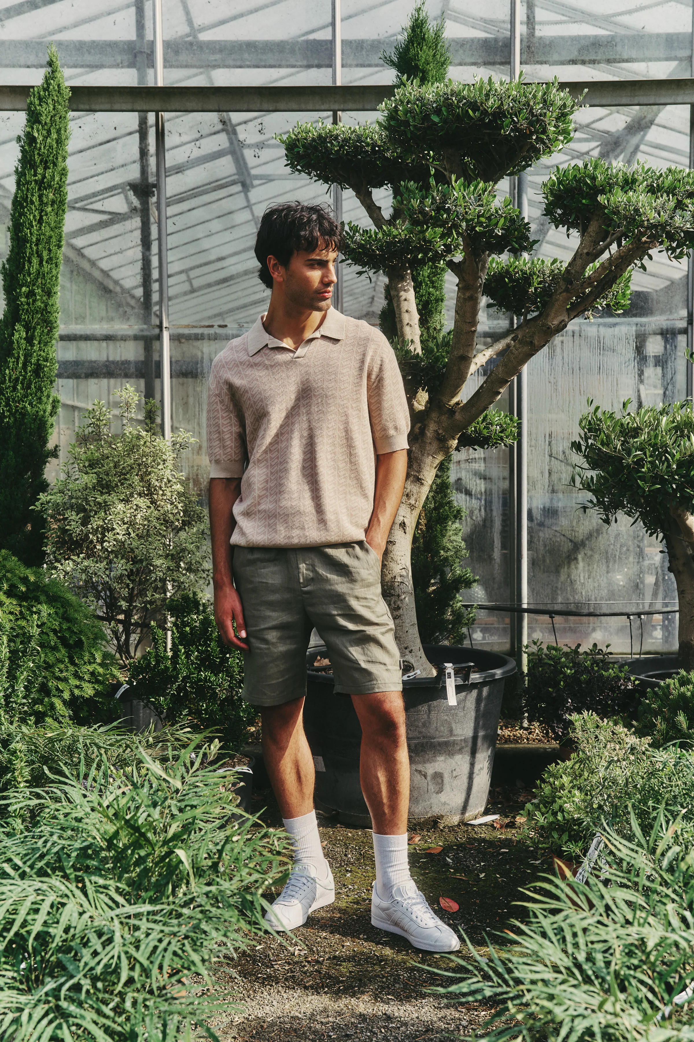 HARRIS KNIT POLO - DESERT SAND - Image 8