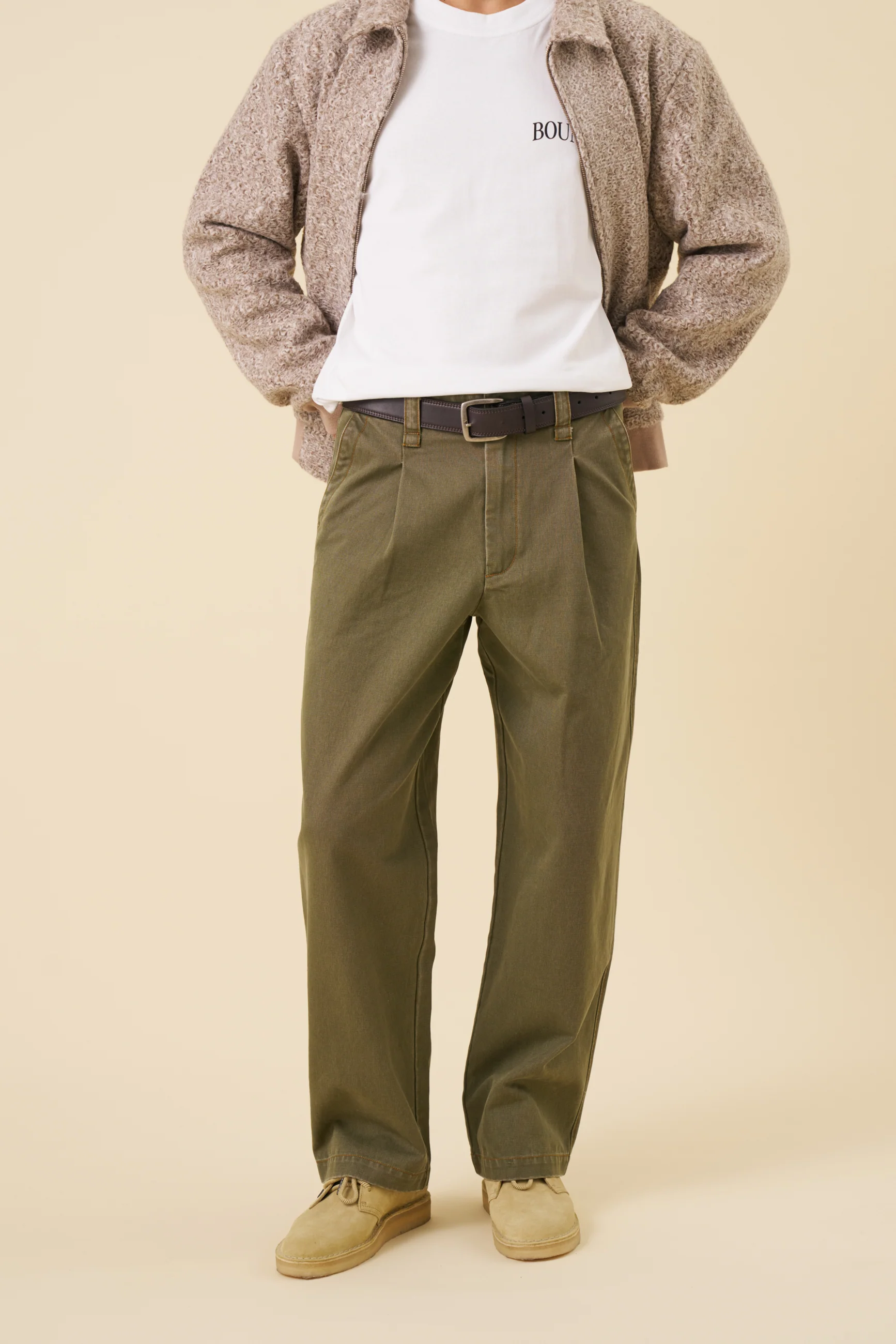 HEAVY CANVAS WORKWEAR TROUSER - ARMY - Image 7