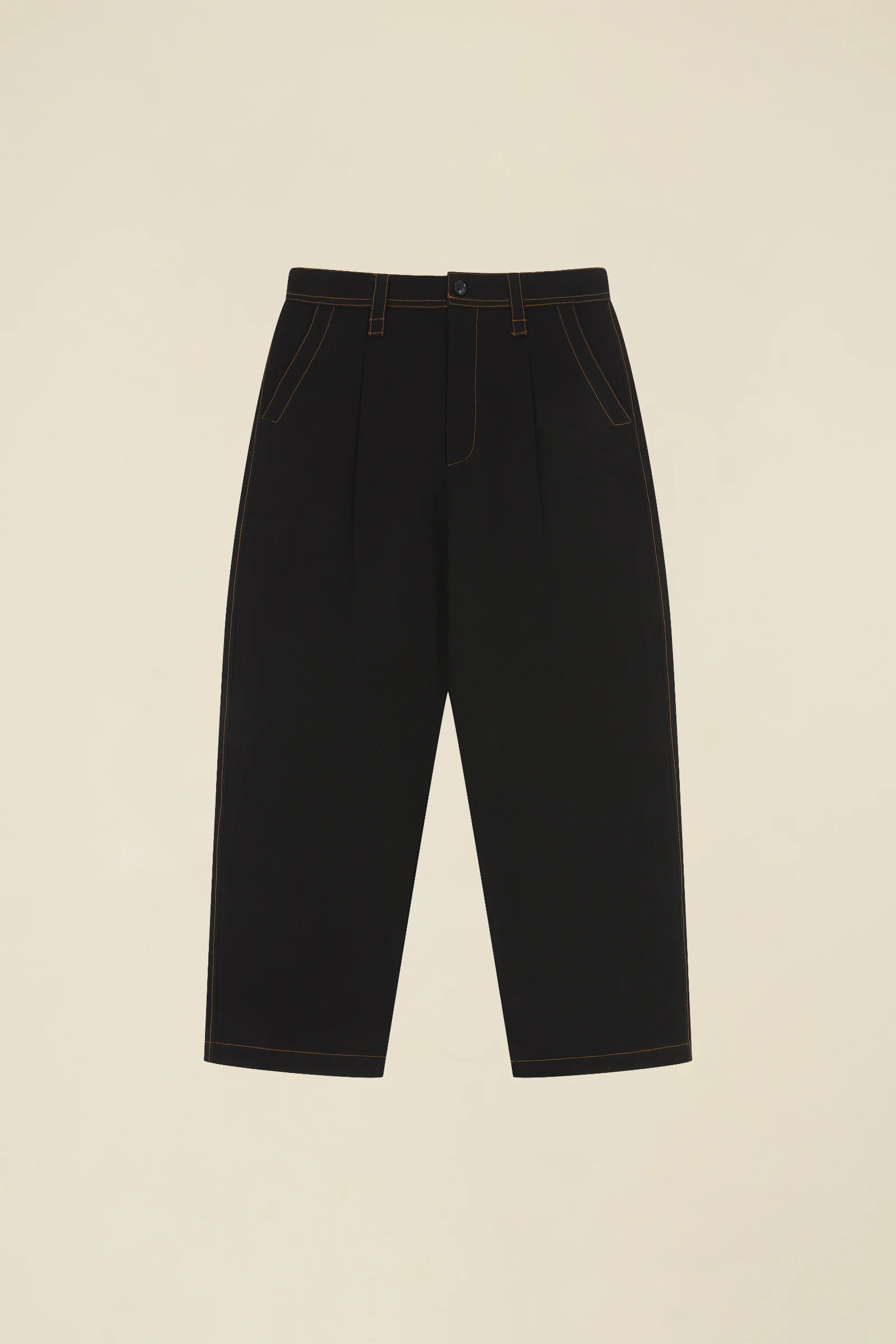 HEAVY CANVAS WORKWEAR TROUSER - BLACK - Image 11