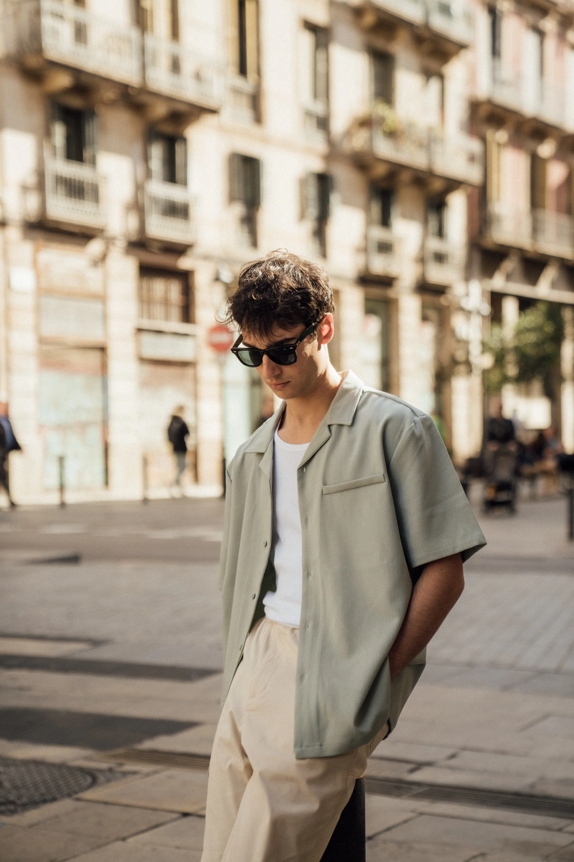 HEAVY CUBAN TEXTURED SS SHIRT - BROOK GREEN - Image 2