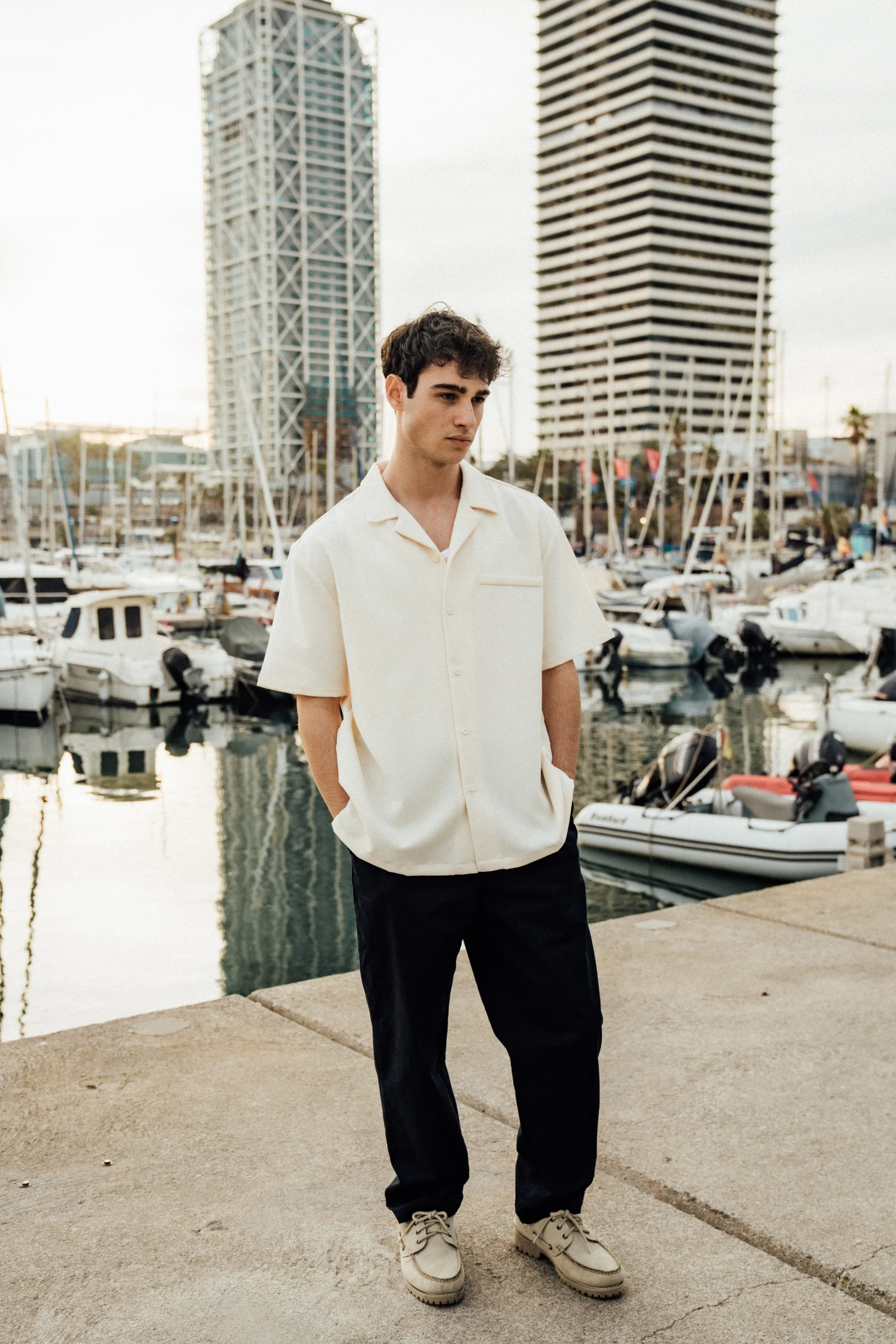 HEAVY CUBAN TEXTURED SS SHIRT - CREAM - Image 7