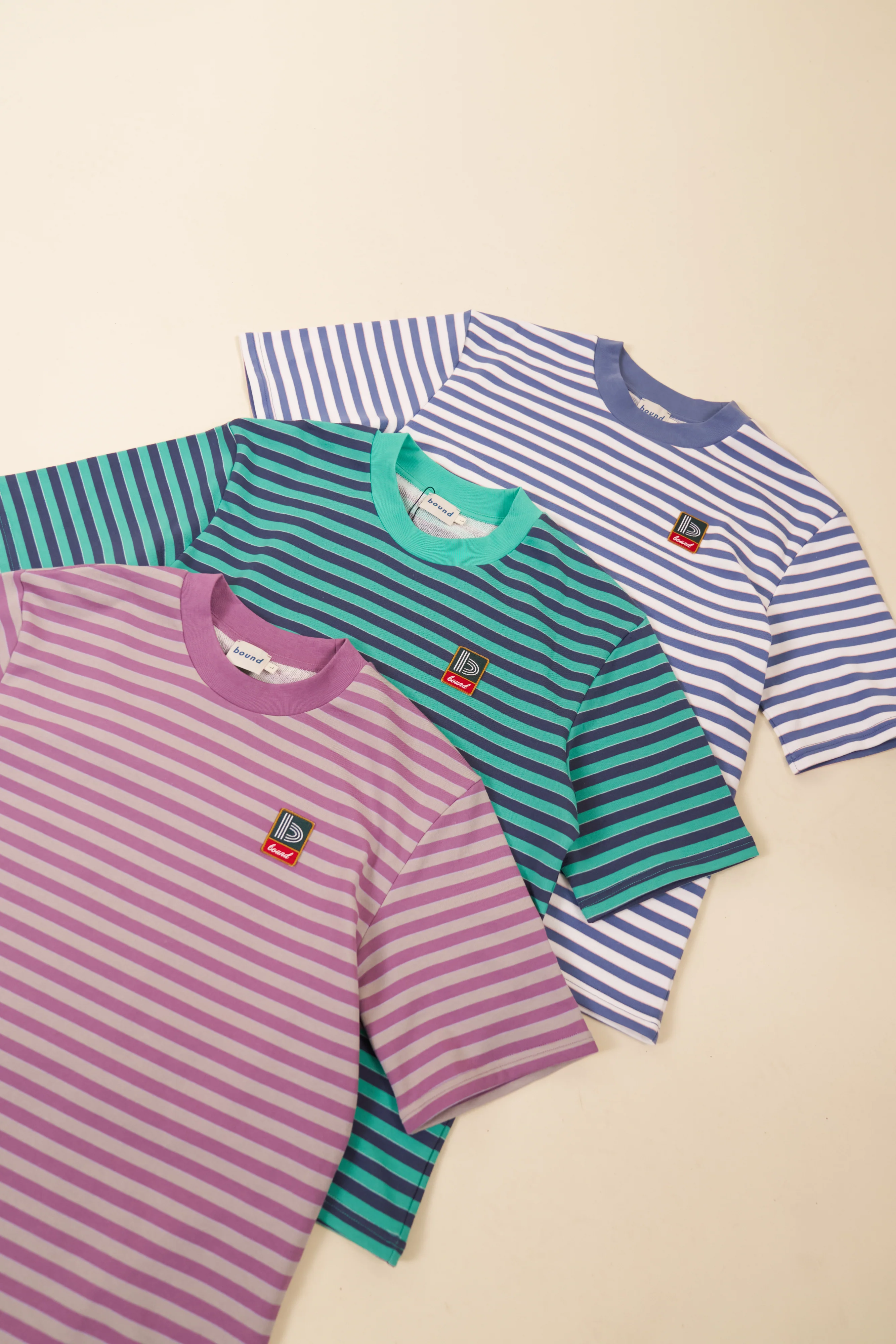 STRIPE RETRO PATCH TEE - ARCTIC - Image 6