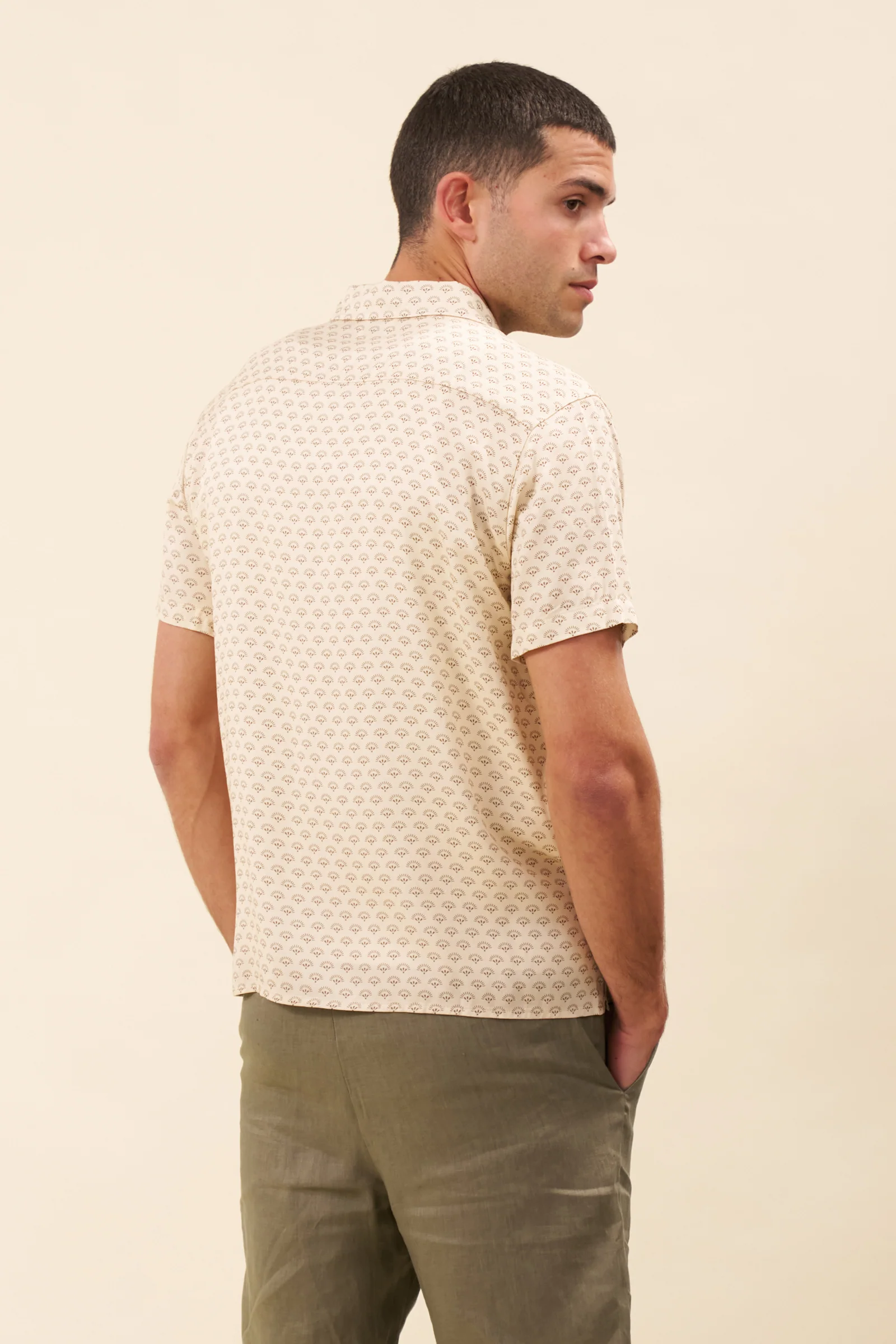 HENNA RAYON SHIRT - CREAM - Image 4