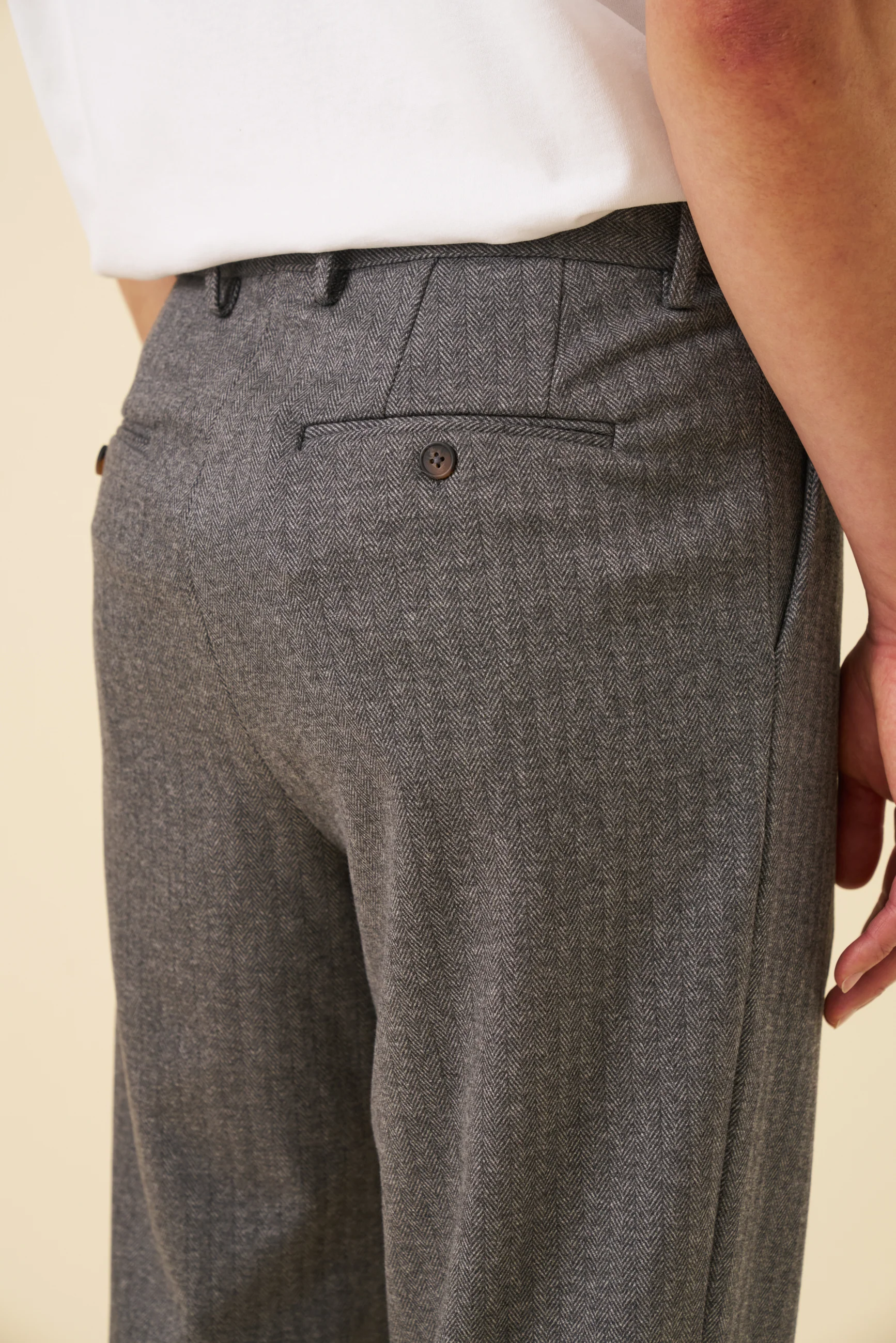 HERRINGBONE GRACELL TROUSERS - Image 6
