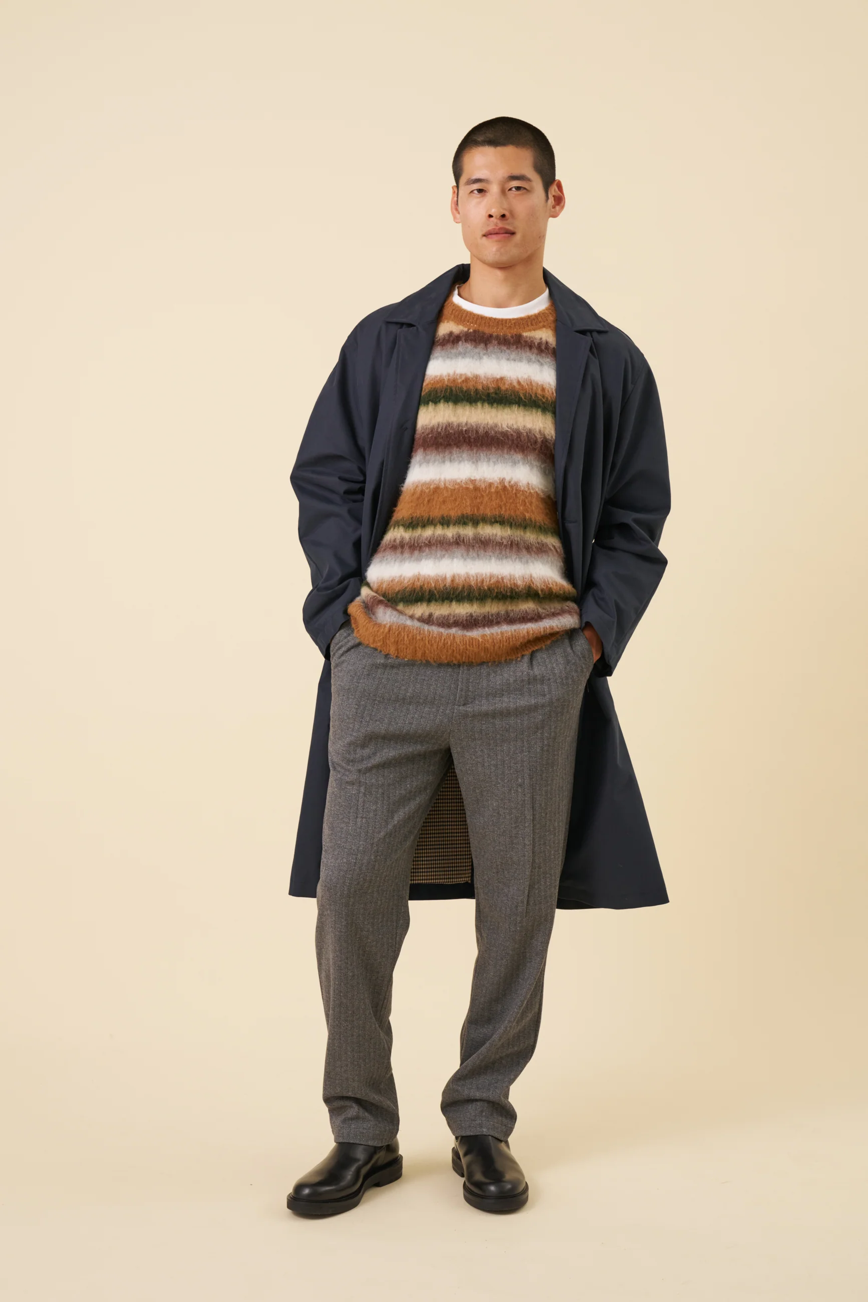 HERRINGBONE GRACELL TROUSERS - Image 7
