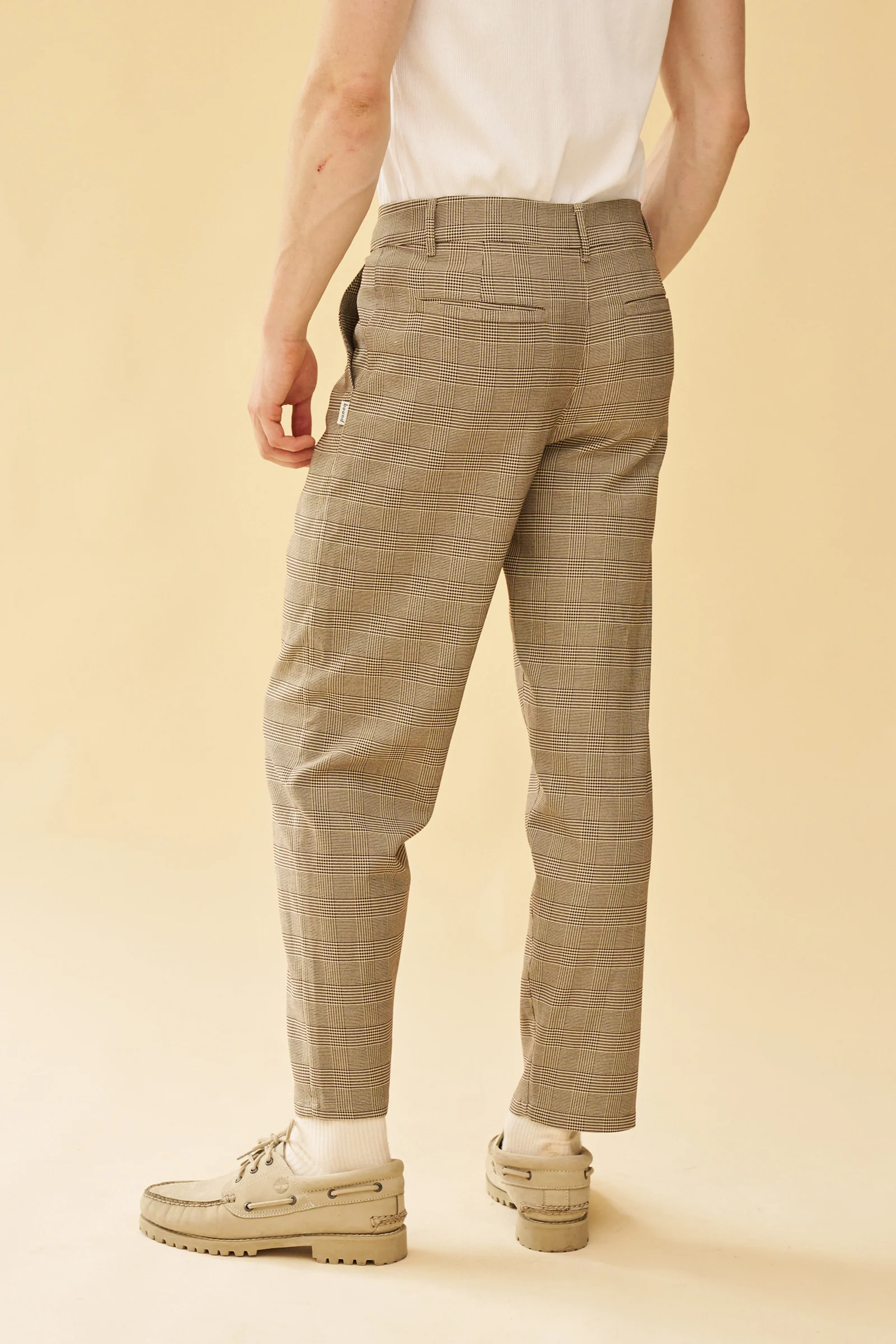 HOUNDSTOOTH CHECK TROUSER - GREY - Image 5
