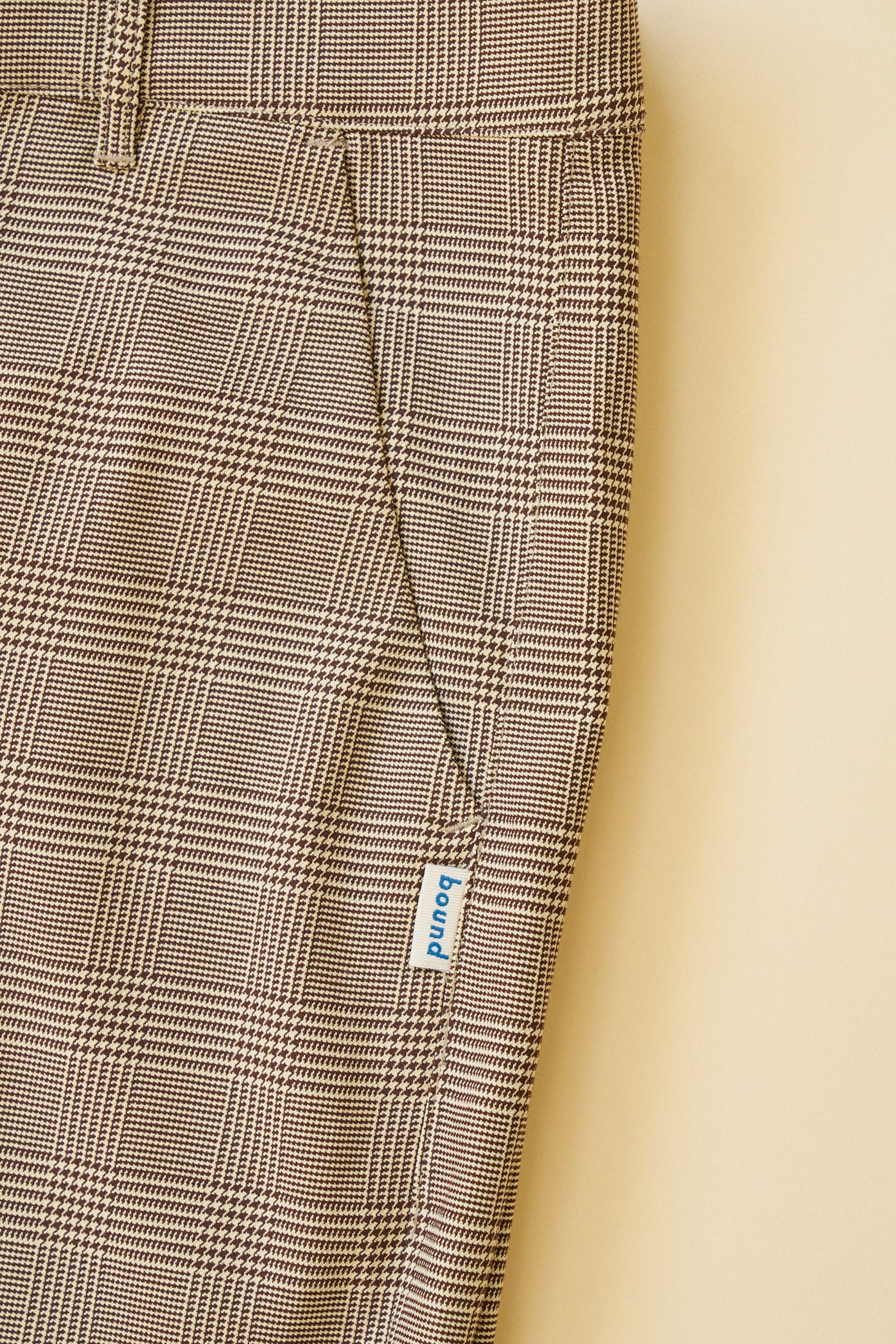 HOUNDSTOOTH CHECK TROUSER - GREY - Image 7