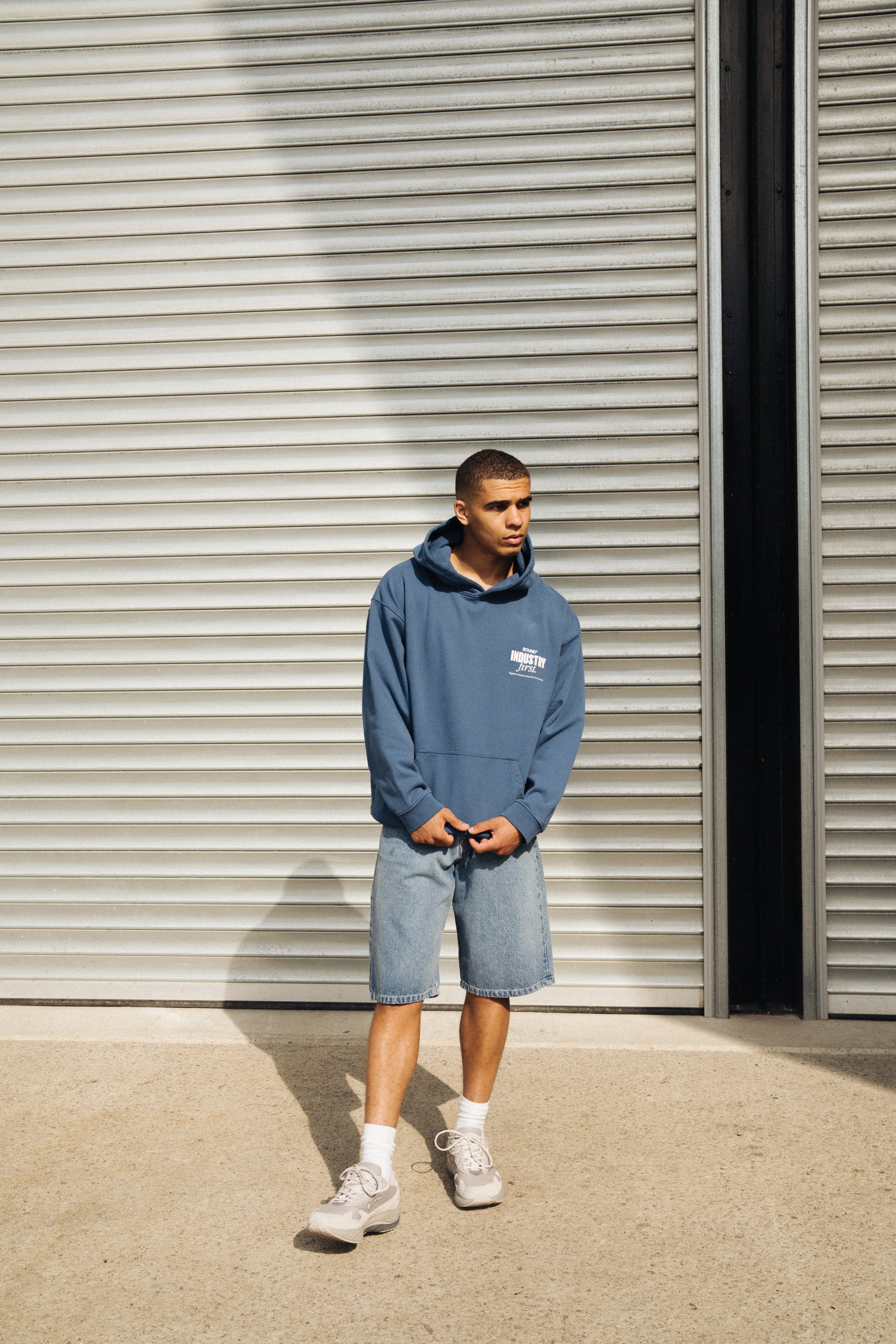 INDUSTRY FIRST HOODIE - NAVY - Image 4