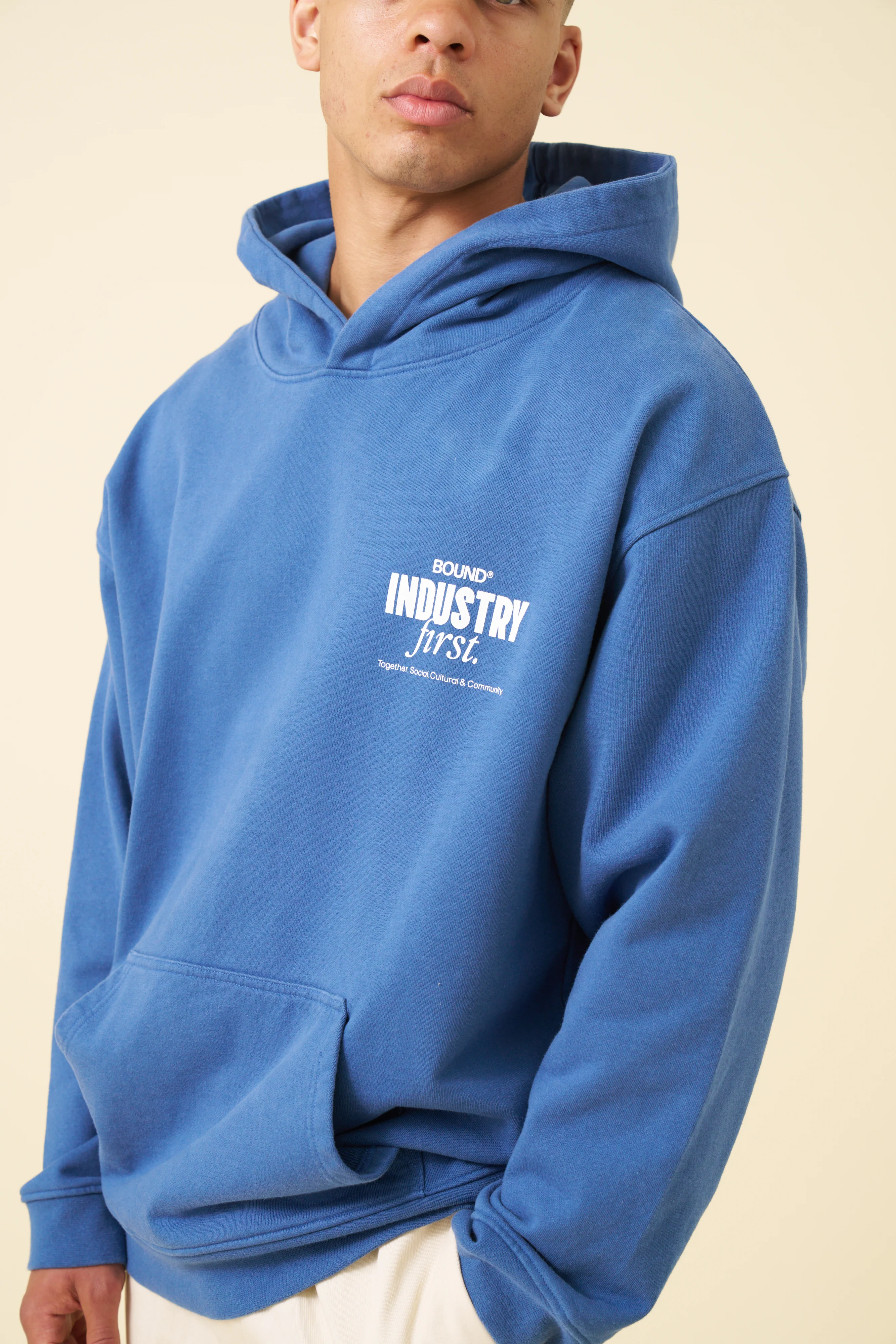 INDUSTRY FIRST HOODIE - NAVY - Image 5