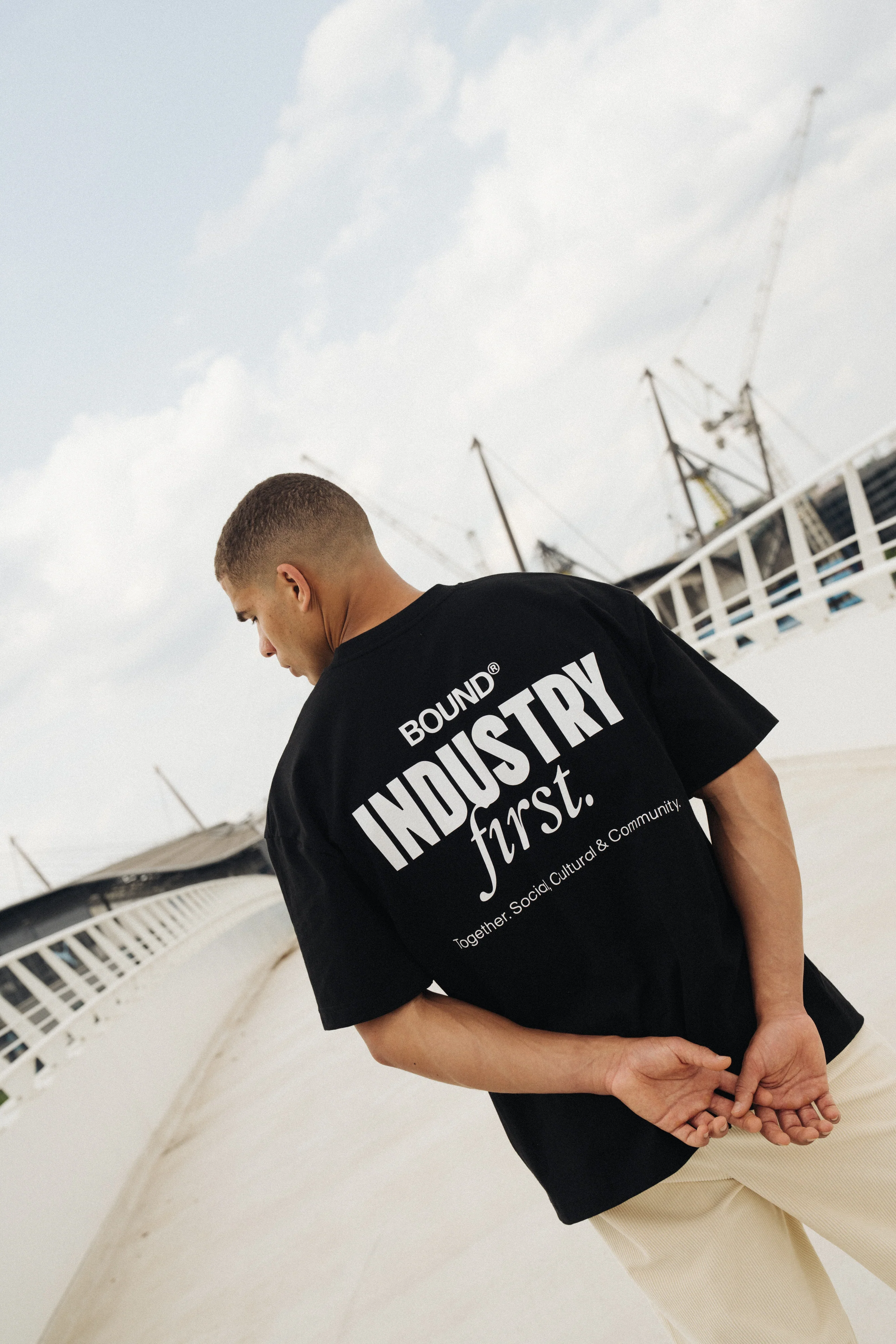 INDUSTRY FIRST TEE - BLACK - Image 6