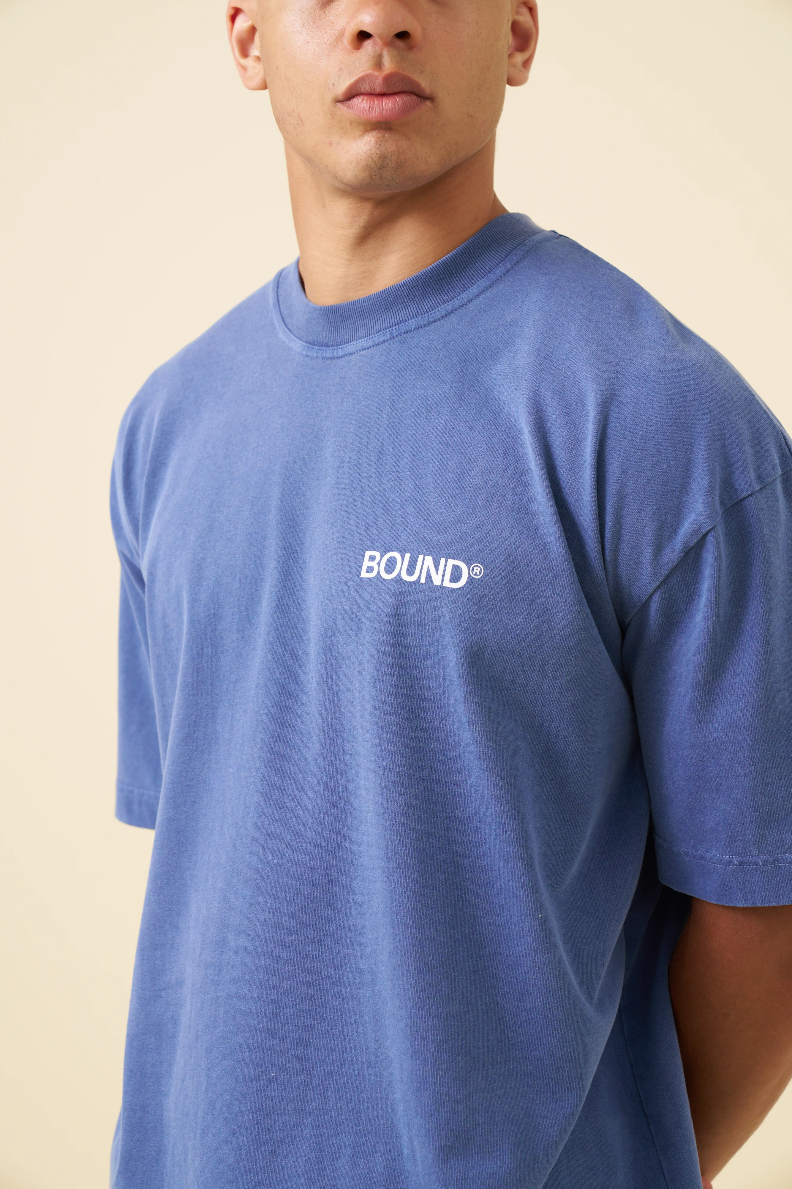 INDUSTRY FIRST TEE - WASHED LIGHT NAVY - Image 4