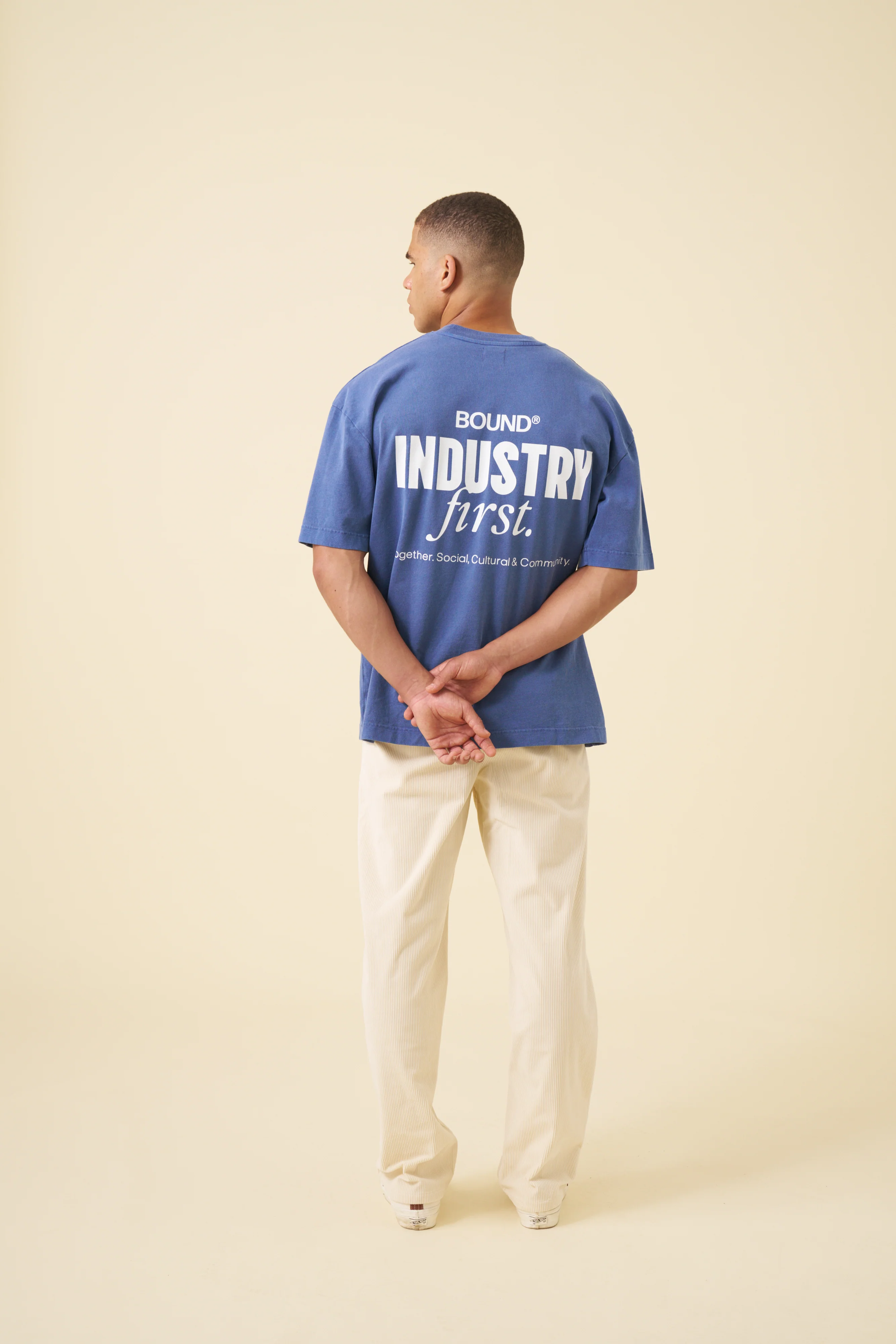 INDUSTRY FIRST TEE - WASHED LIGHT NAVY - Image 6