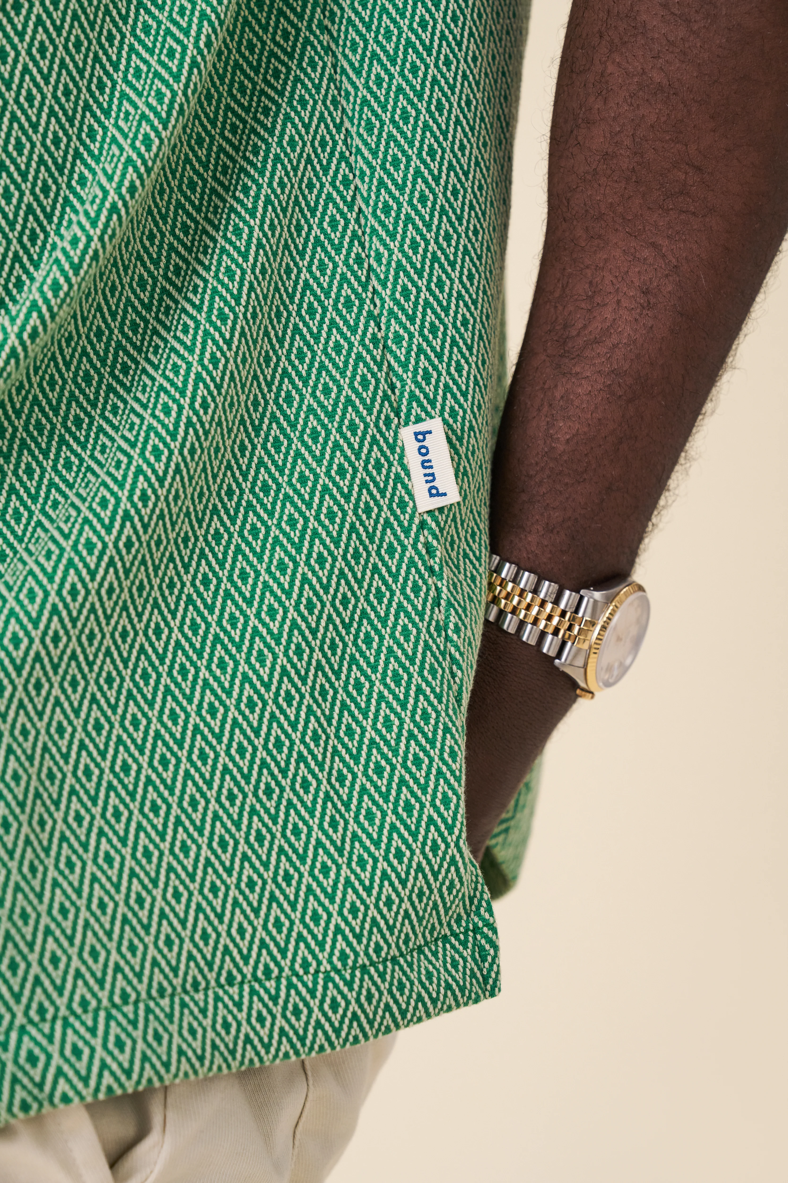 KELLY GREEN DIAMOND CUBAN SS SHIRT - Image 6