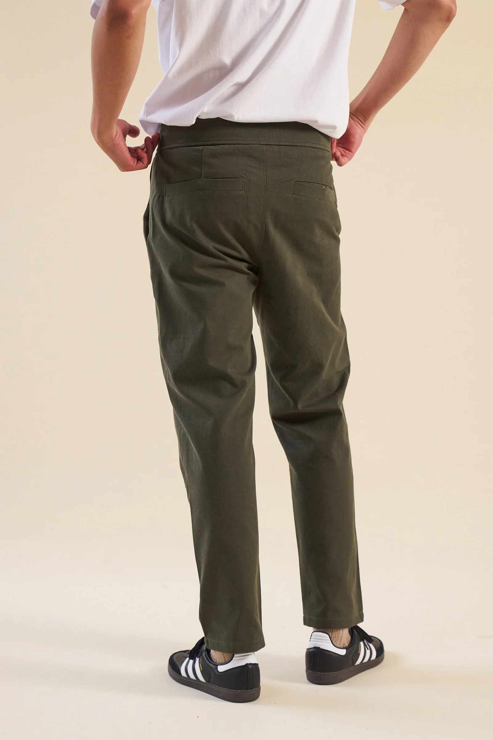 KHAKI STRAIGHT WORK PANT - Image 3