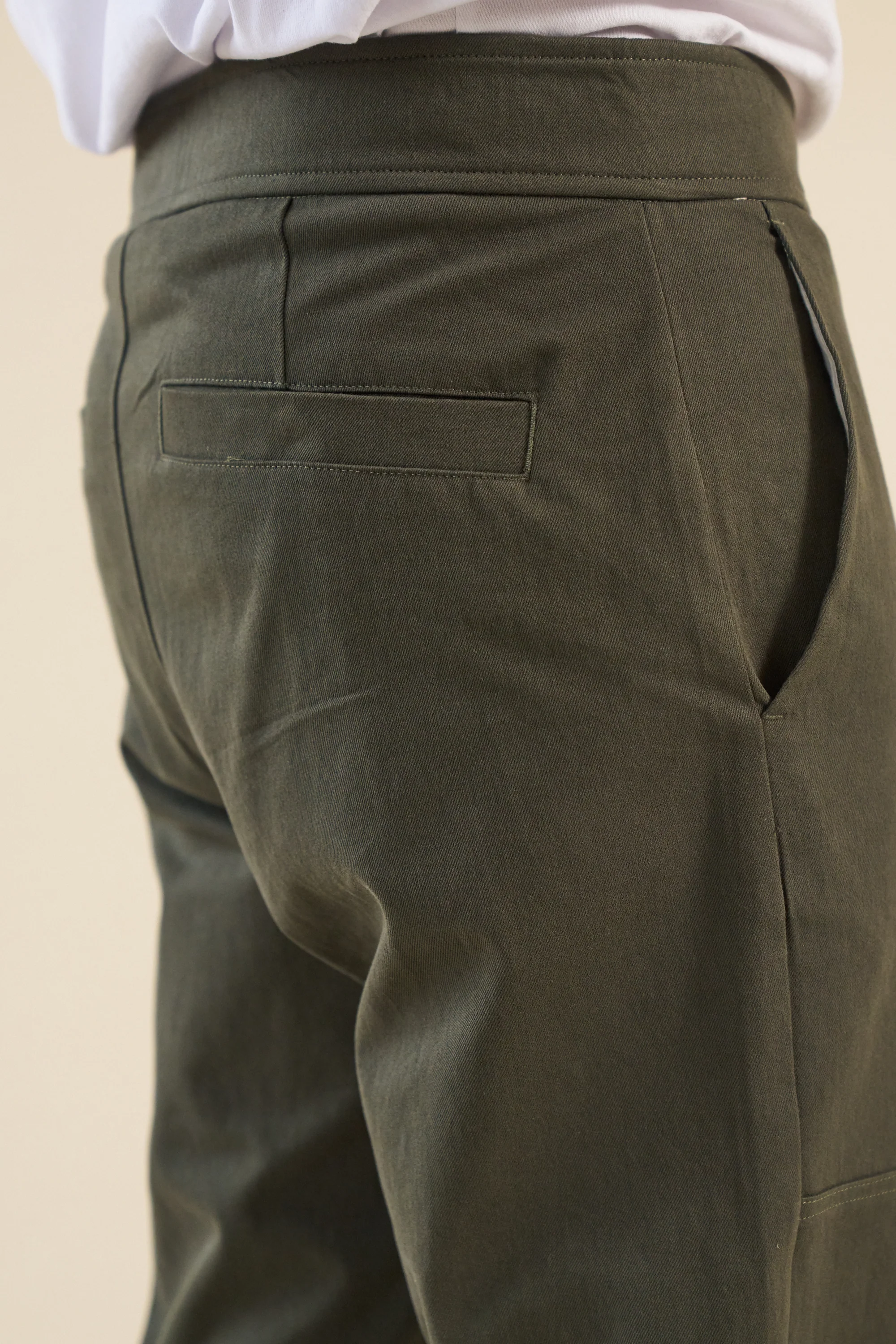 KHAKI STRAIGHT WORK PANT - Image 5