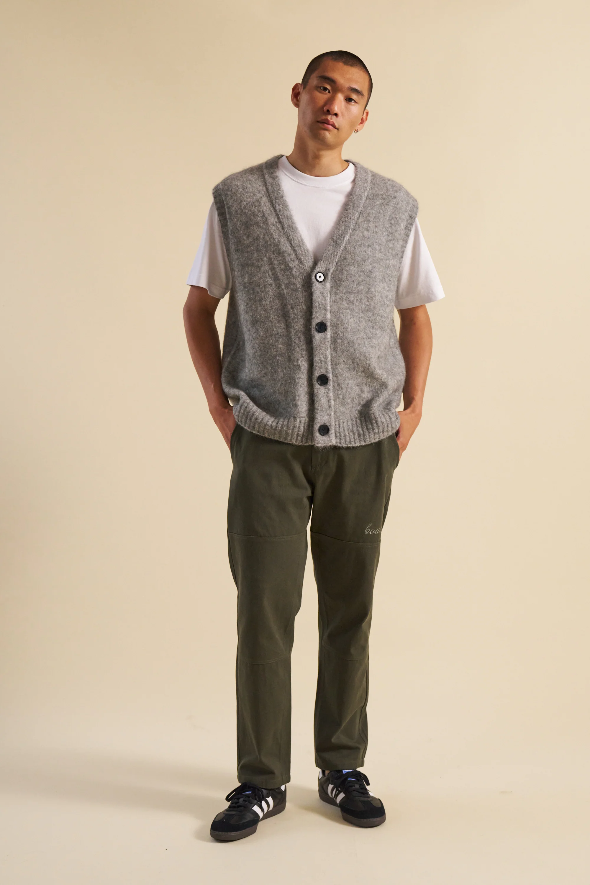 KHAKI STRAIGHT WORK PANT - Image 6