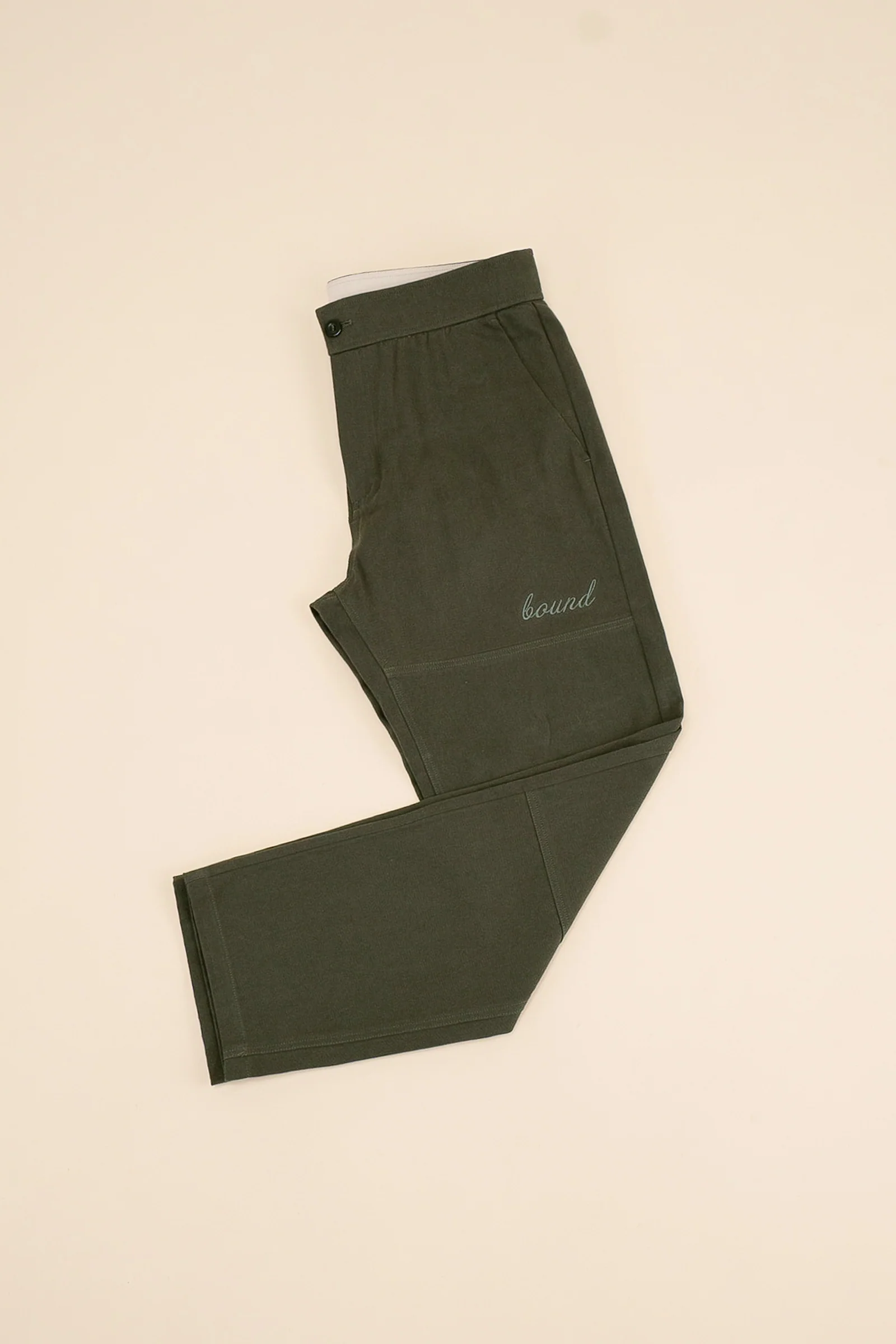 KHAKI STRAIGHT WORK PANT - Image 9