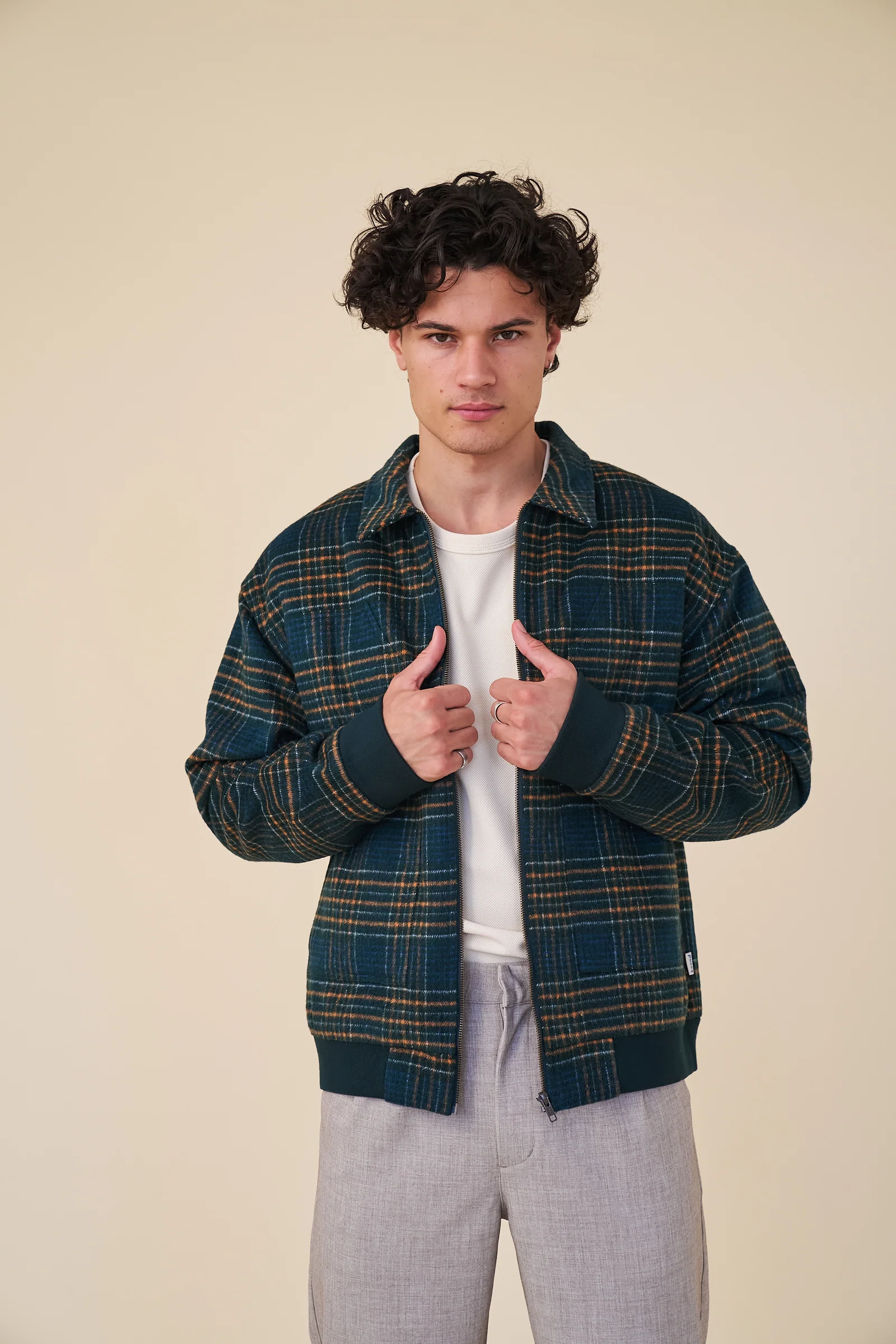LENOX CHECK WOOL BOMBER - Image 10