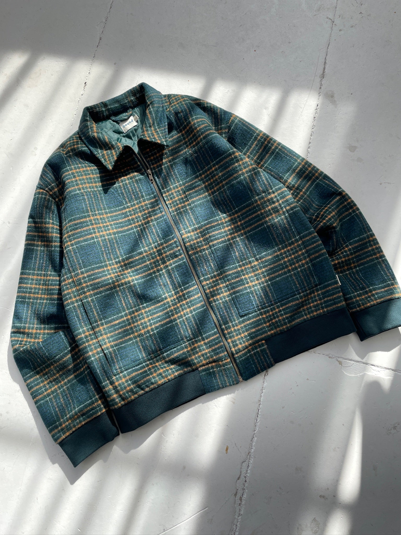 LENOX CHECK WOOL BOMBER - Image 3