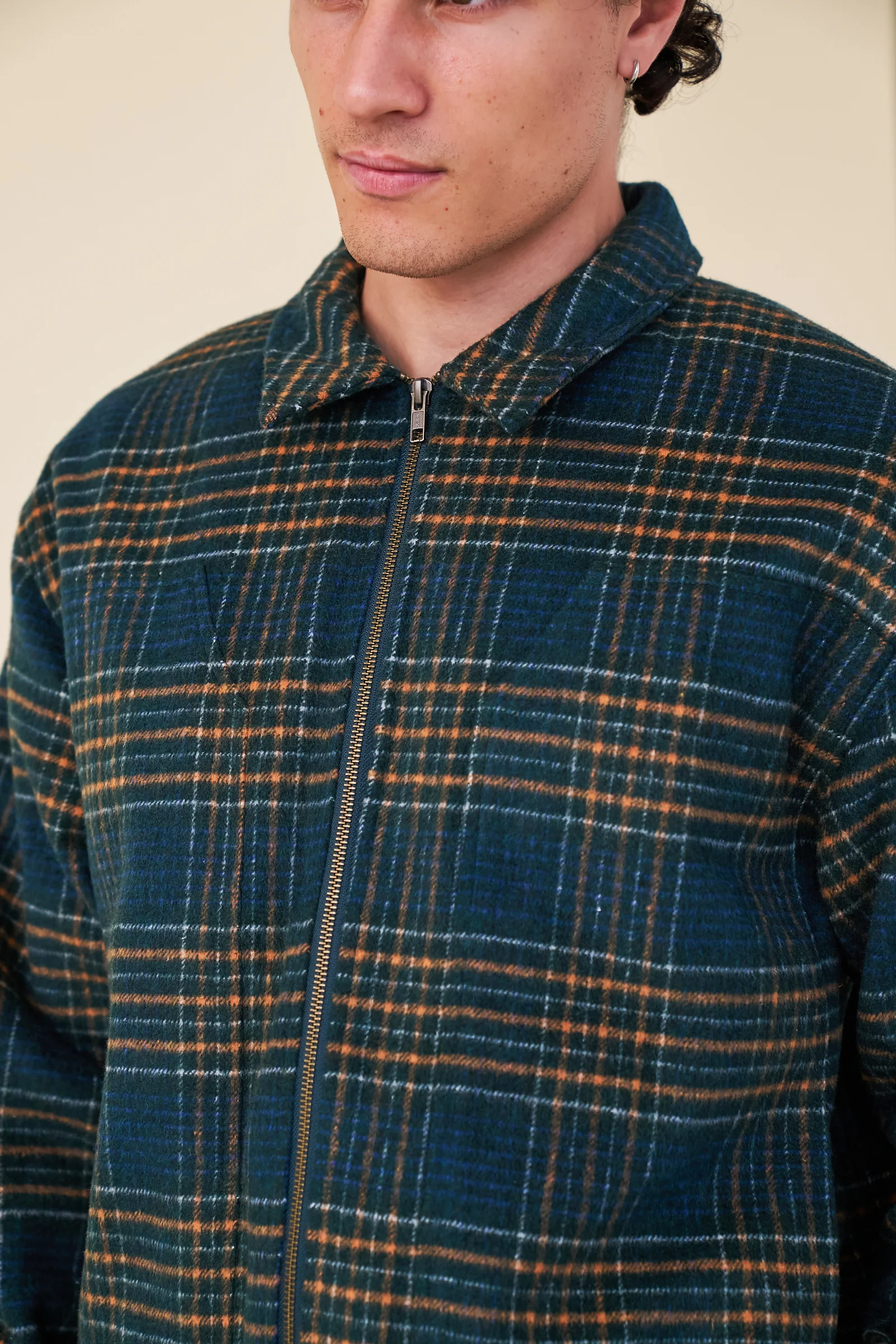 LENOX CHECK WOOL BOMBER - Image 7