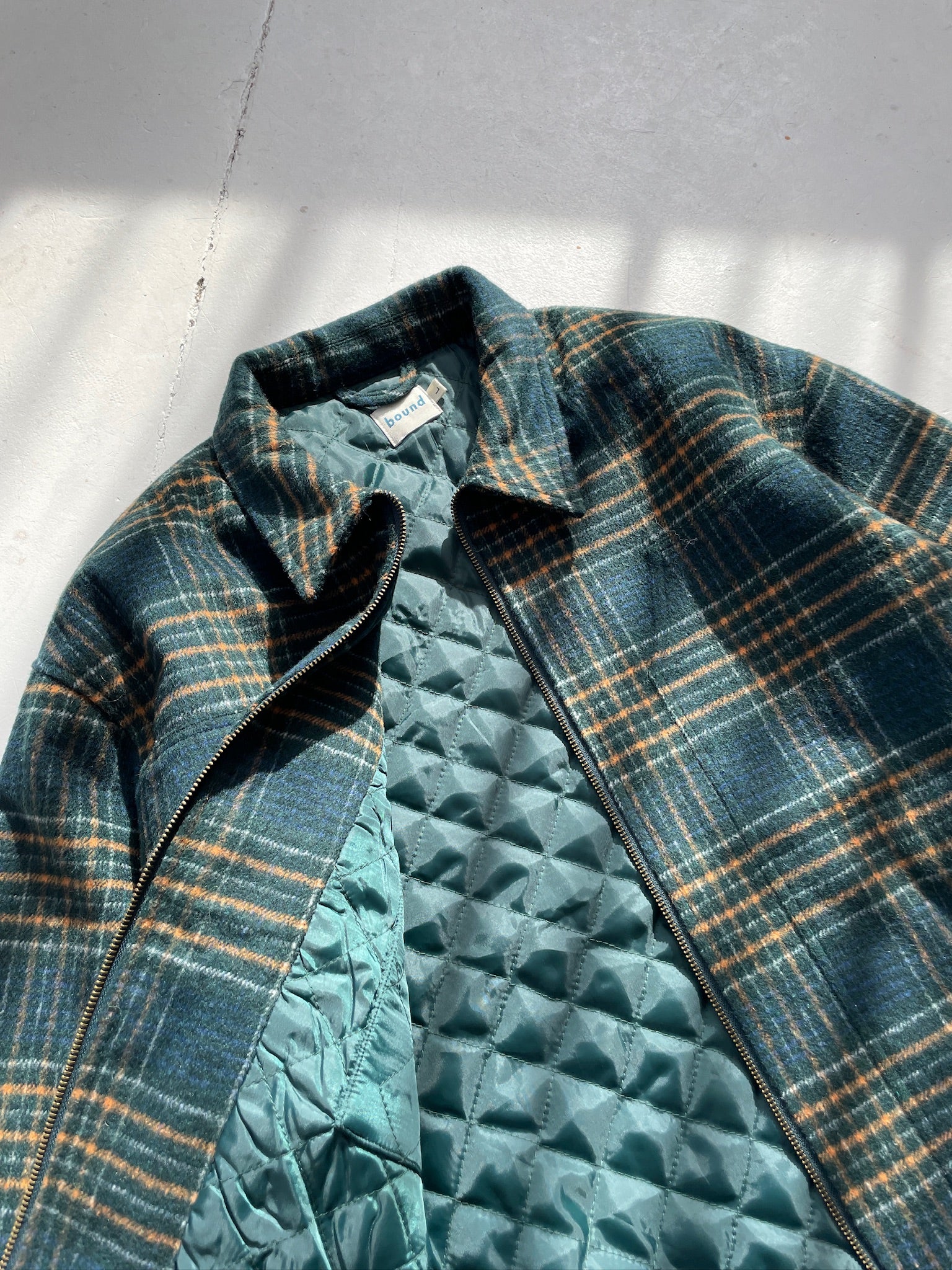 LENOX CHECK WOOL BOMBER - Image 9