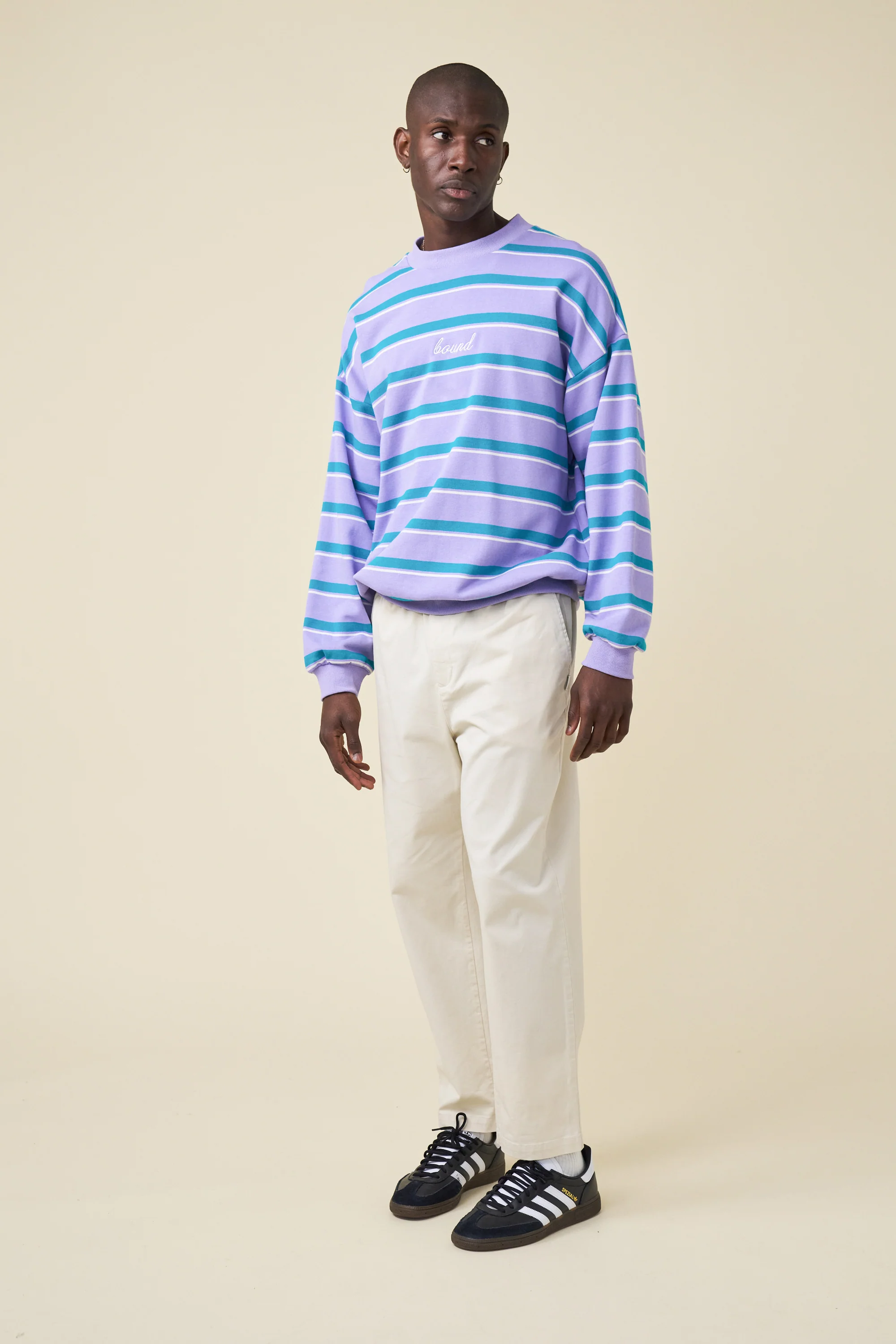 LILAC RETRO STRIPE SWEATER - Image 2