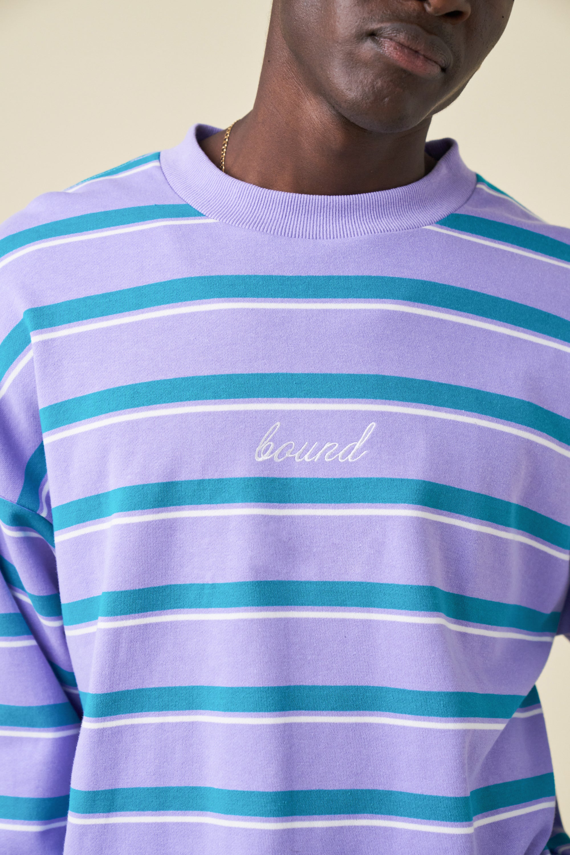 LILAC RETRO STRIPE SWEATER - Image 5