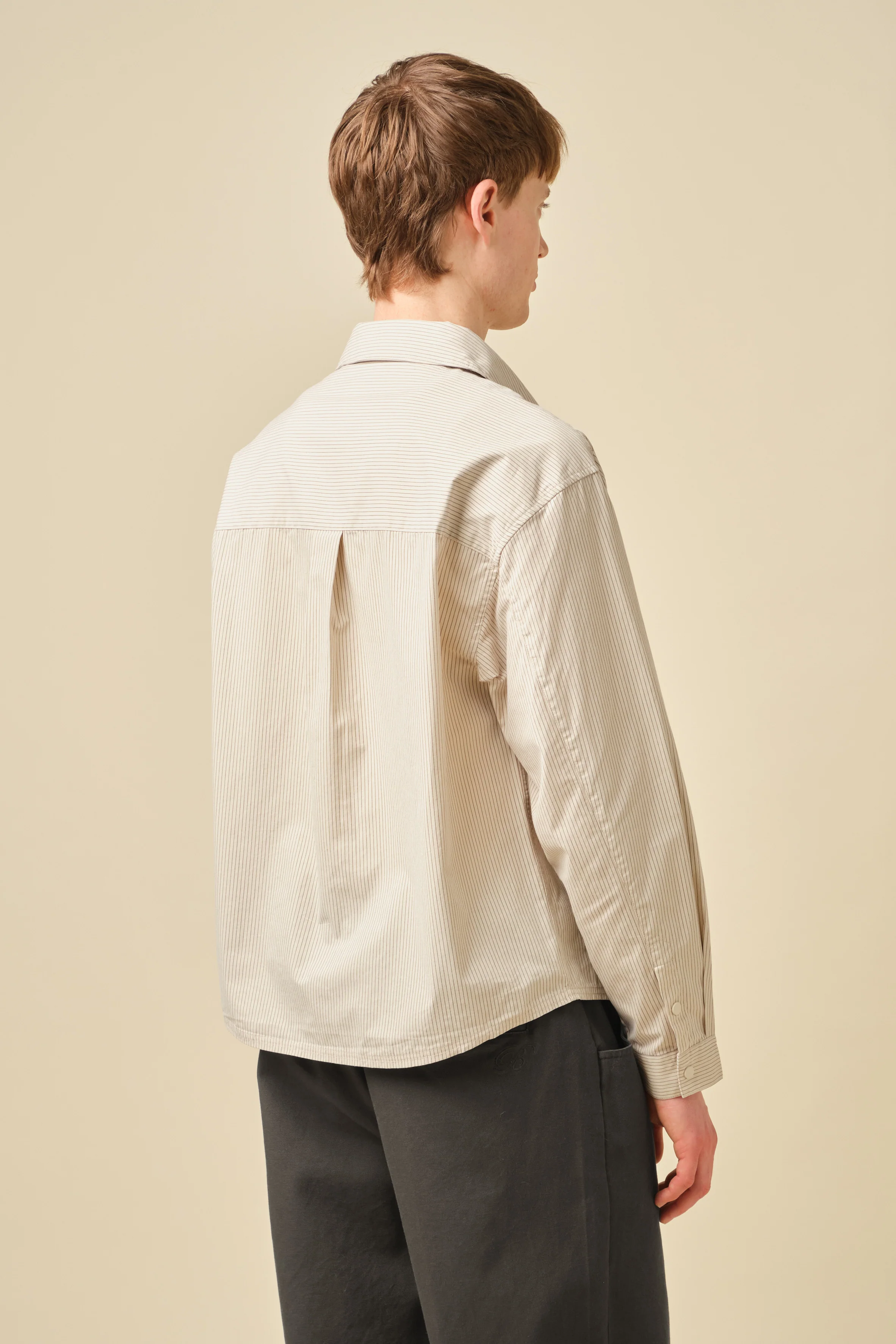 LORDELO STRIPE LONGSLEEVE SHIRT - ECRU - Image 4