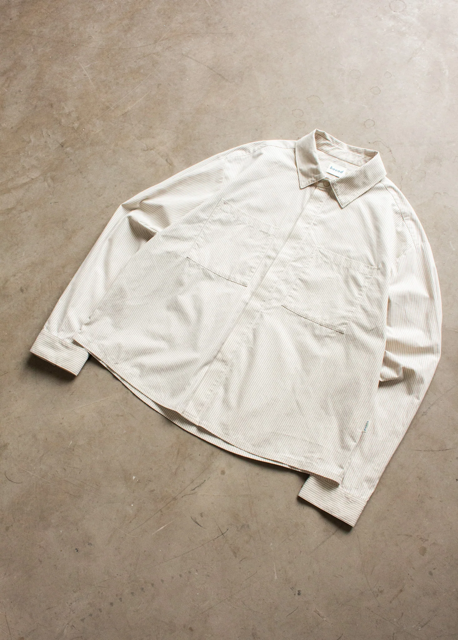 LORDELO STRIPE LONGSLEEVE SHIRT - ECRU - Image 6