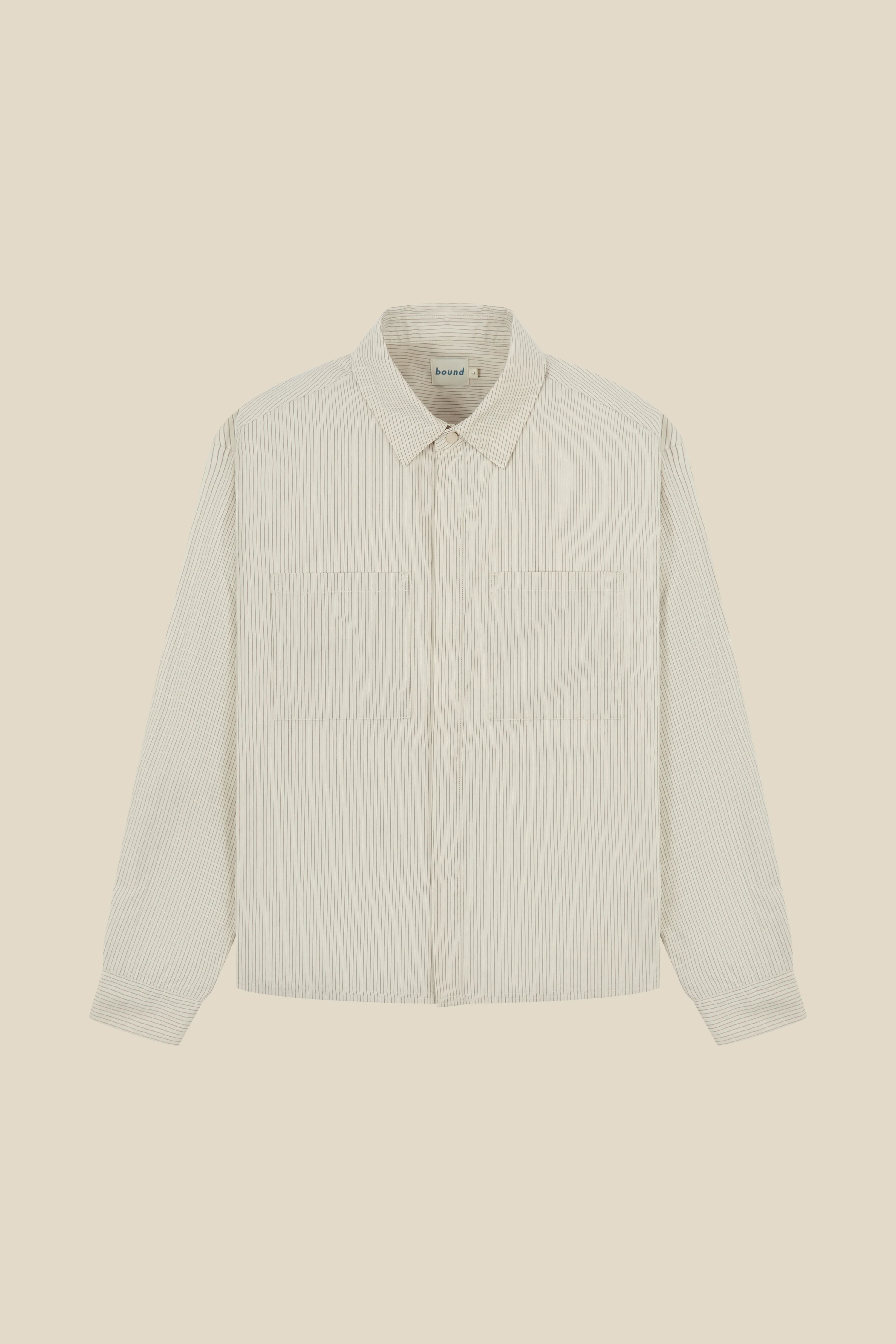 LORDELO STRIPE LONGSLEEVE SHIRT - ECRU - Image 7