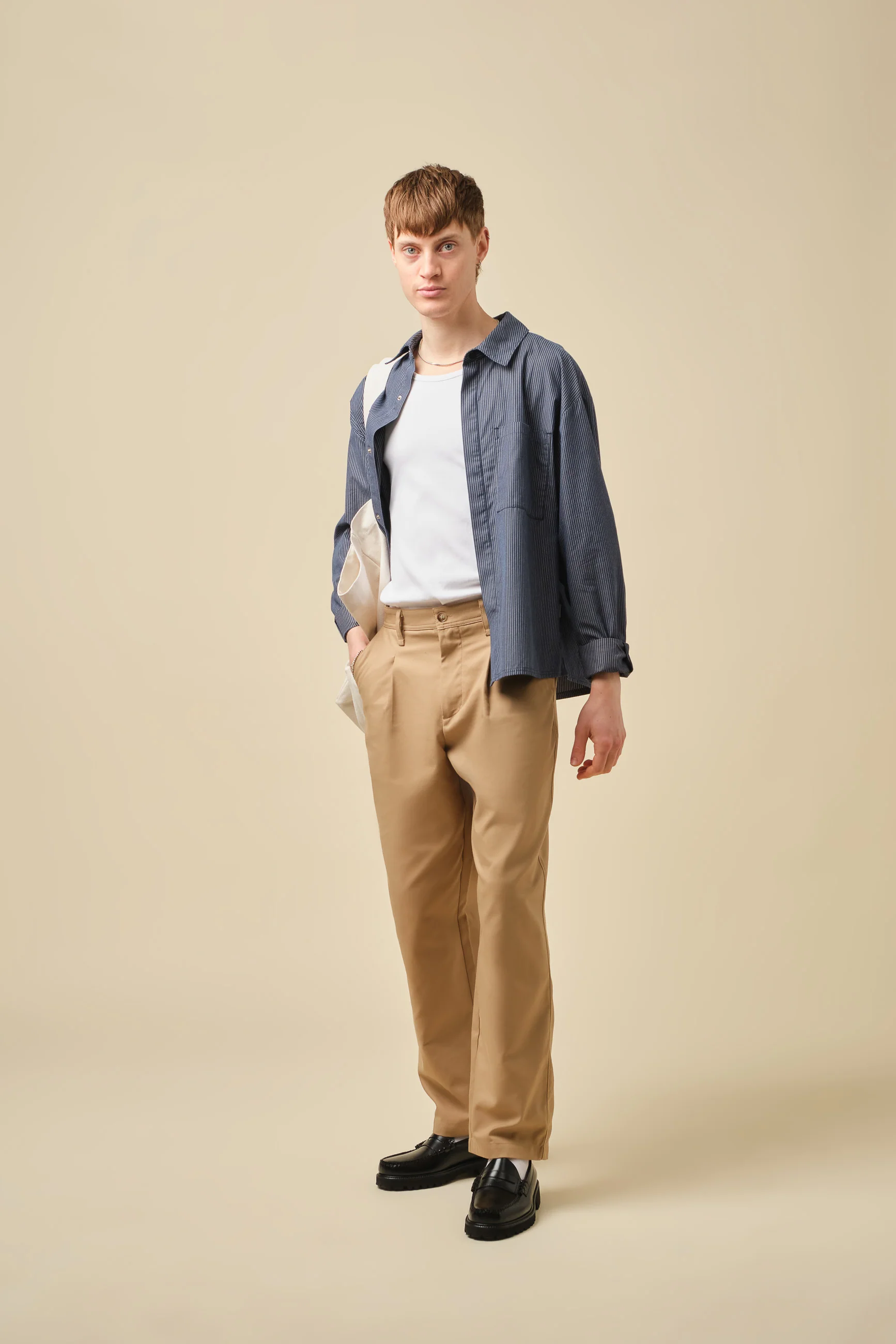 LORDELO STRIPE LONGSLEEVE SHIRT - NAVY - Image 2
