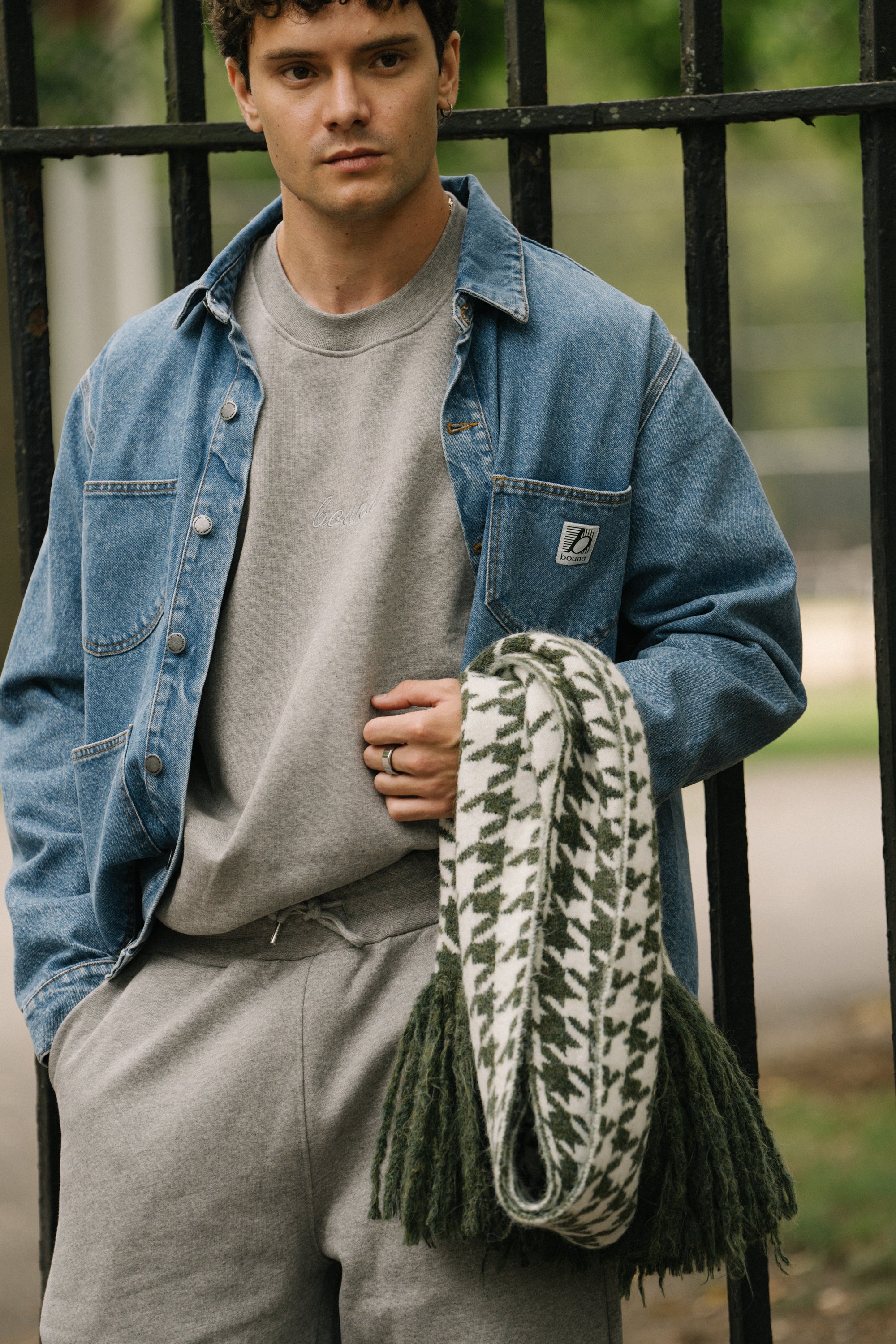 MANHATTAN DENIM WORK JACKET - MID BLUE - Image 2