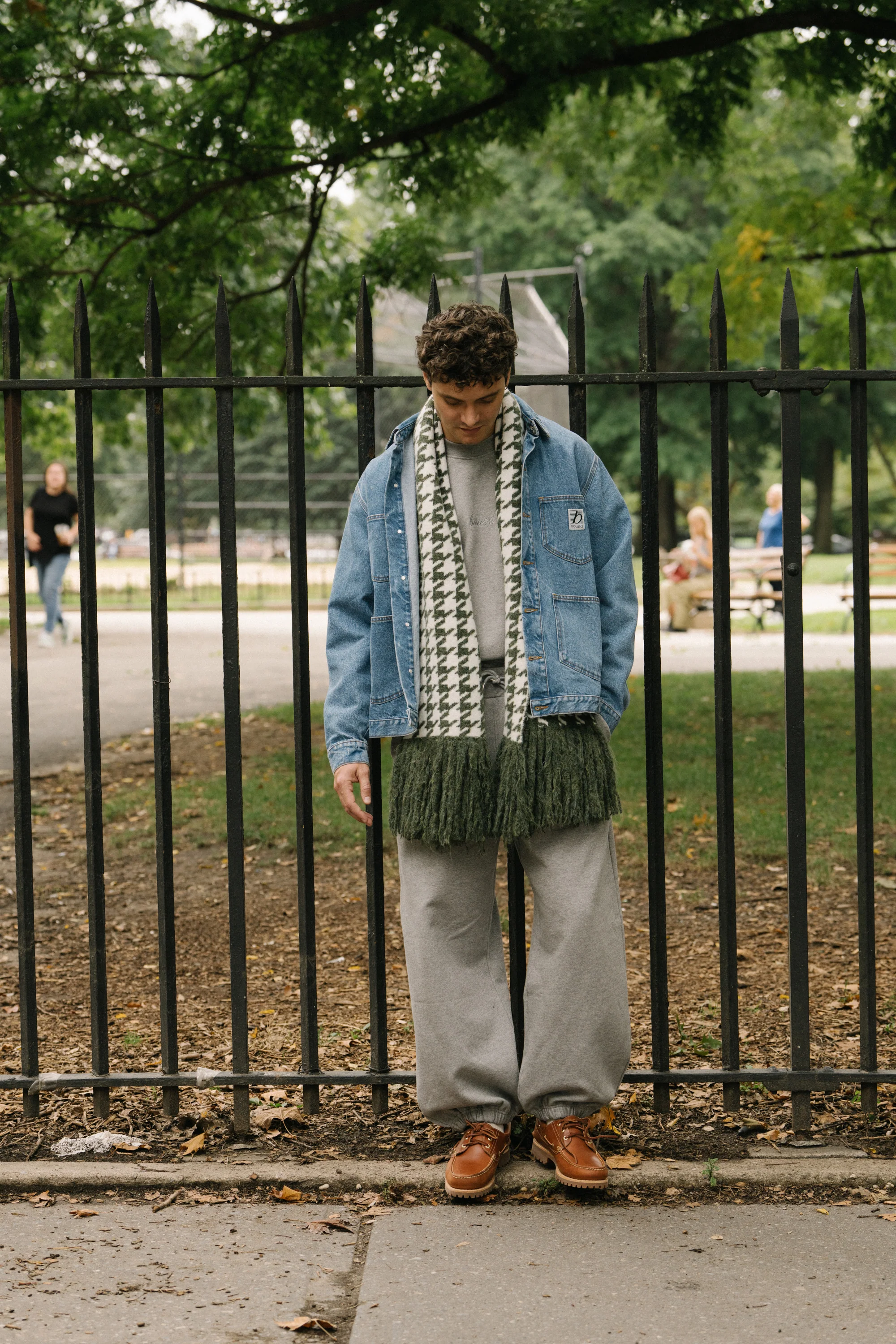 MANHATTAN DENIM WORK JACKET - MID BLUE - Image 8