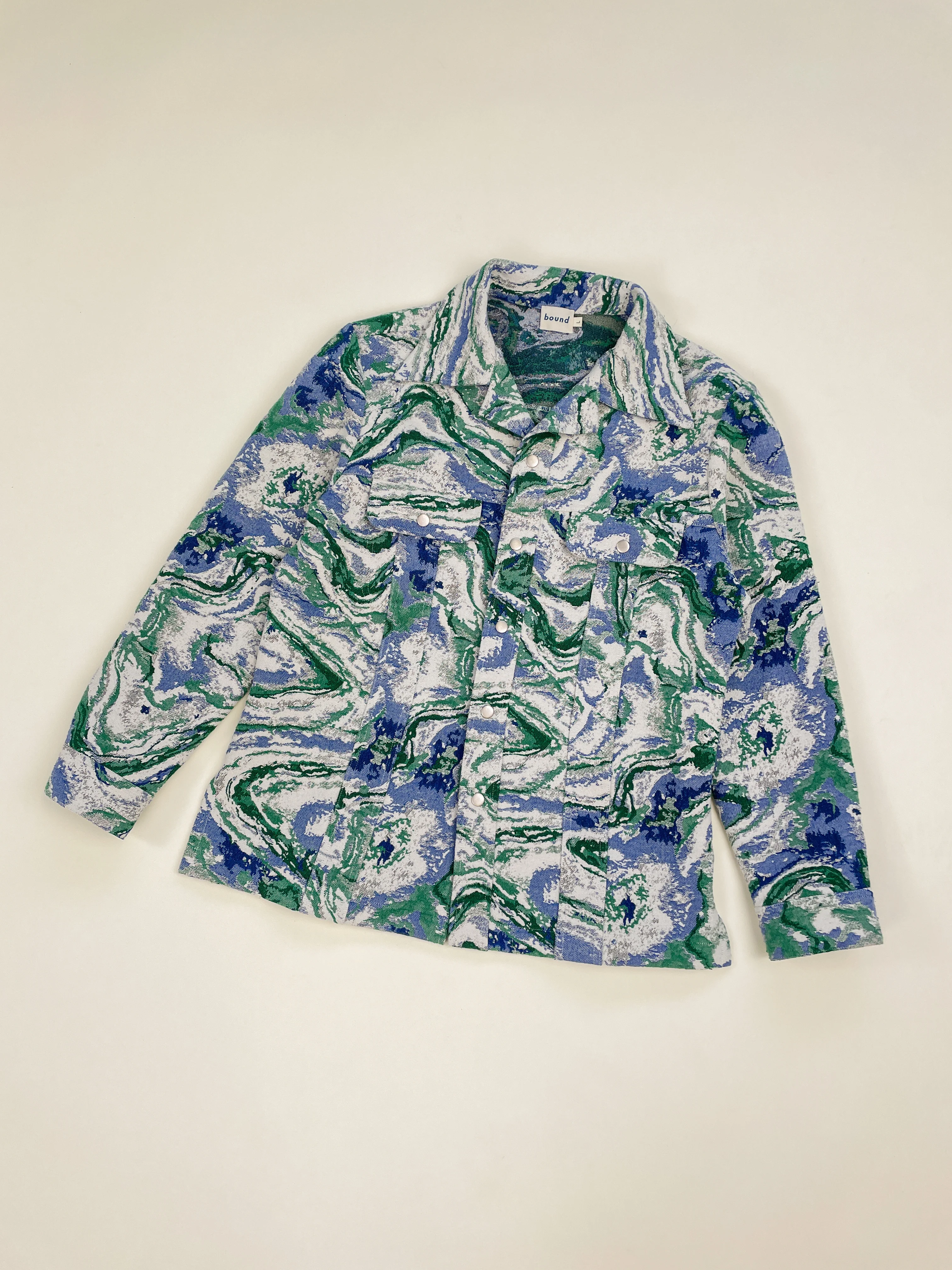 MARBLE PATTERNED RECYCLED JACKET - Image 11