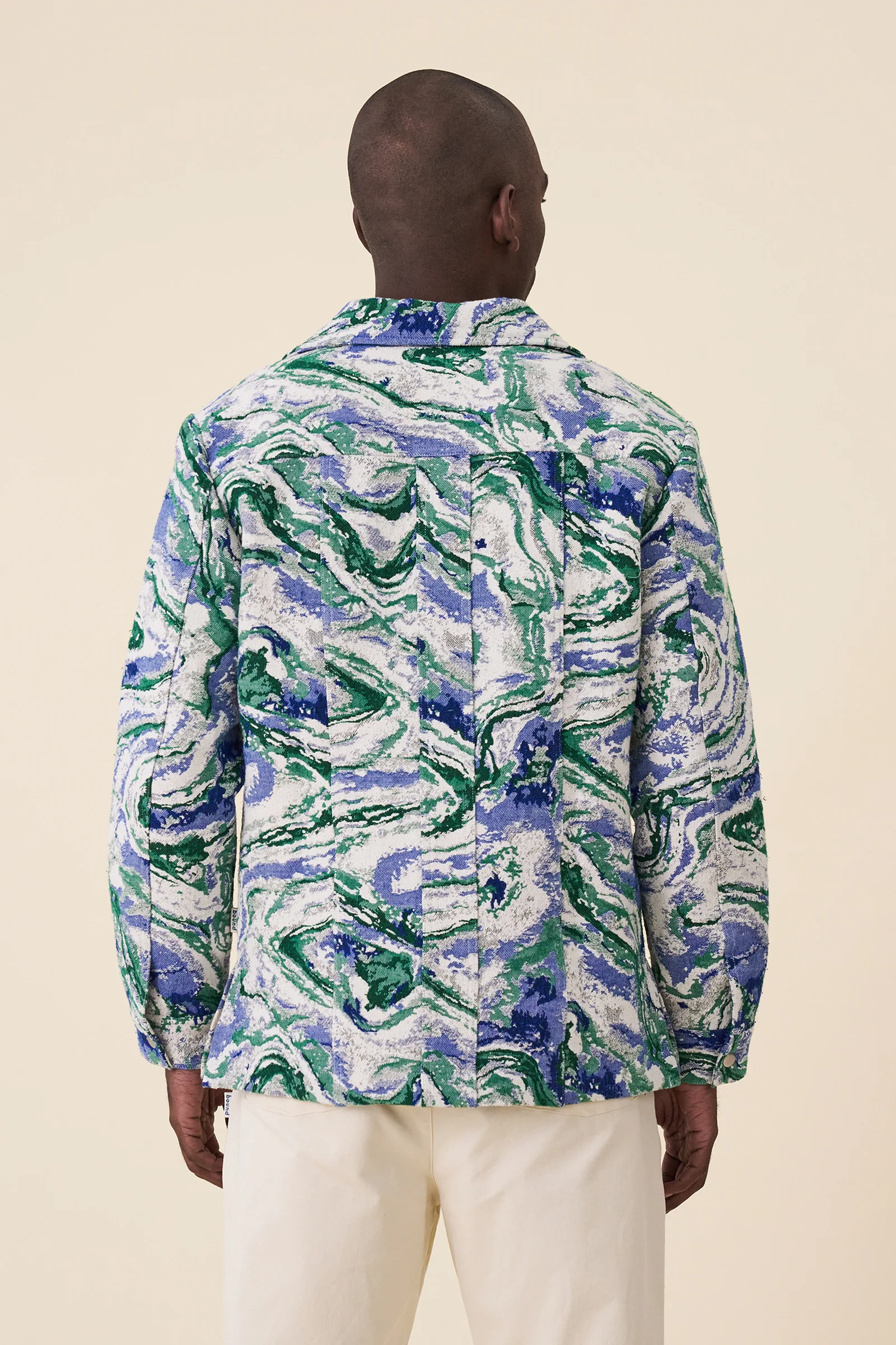 MARBLE PATTERNED RECYCLED JACKET - Image 4