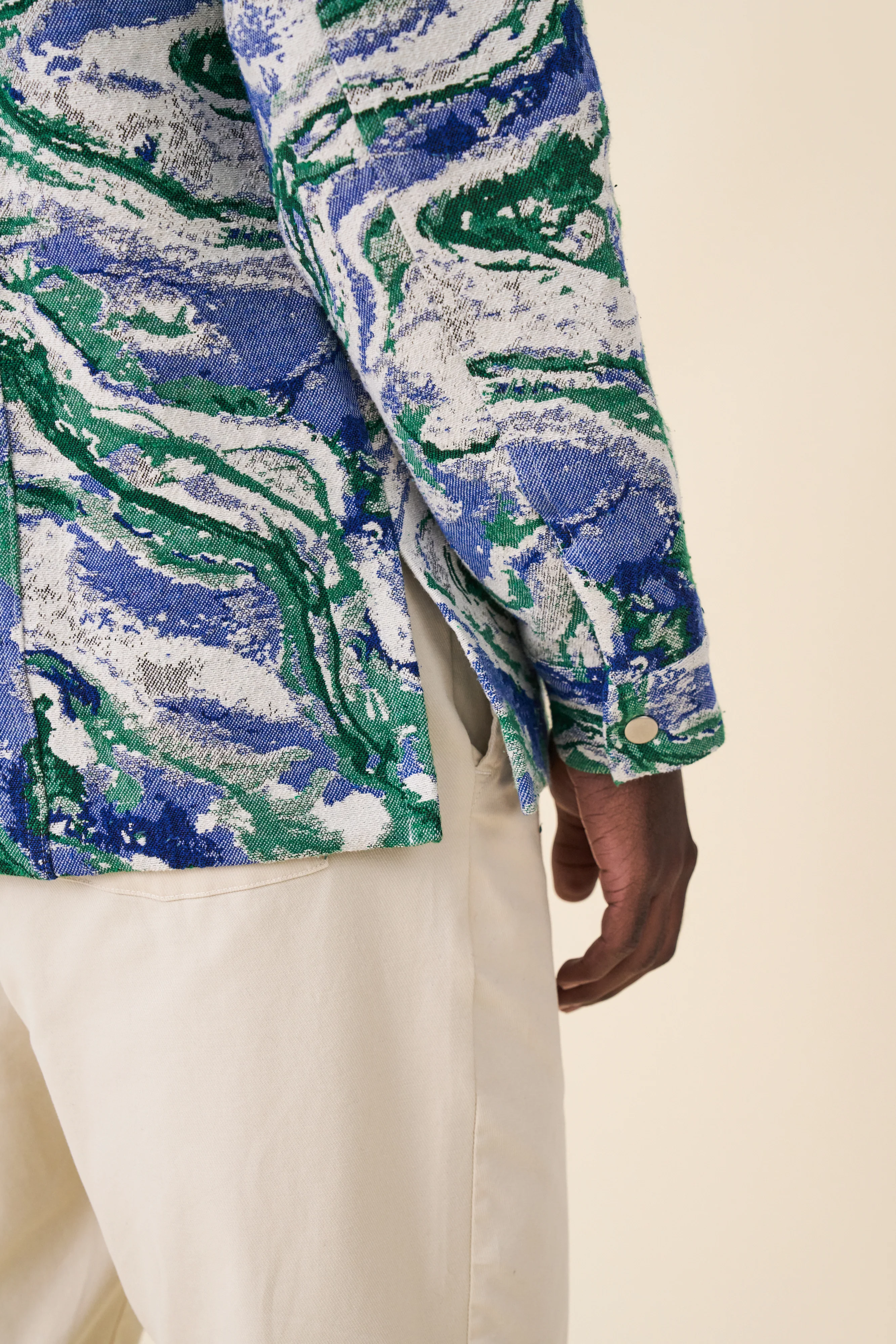 MARBLE PATTERNED RECYCLED JACKET - Image 7