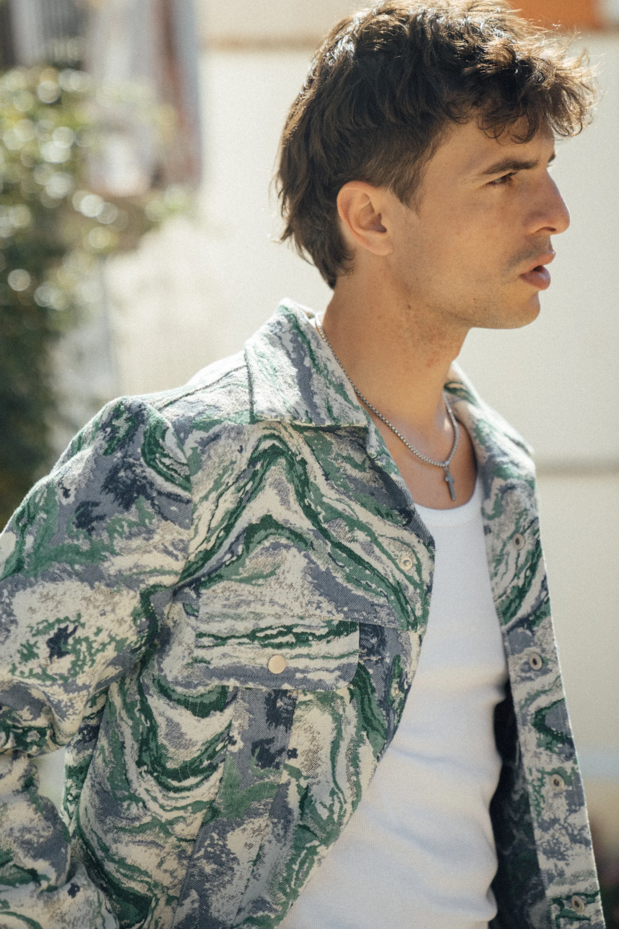 MARBLE PATTERNED RECYCLED JACKET - Image 9