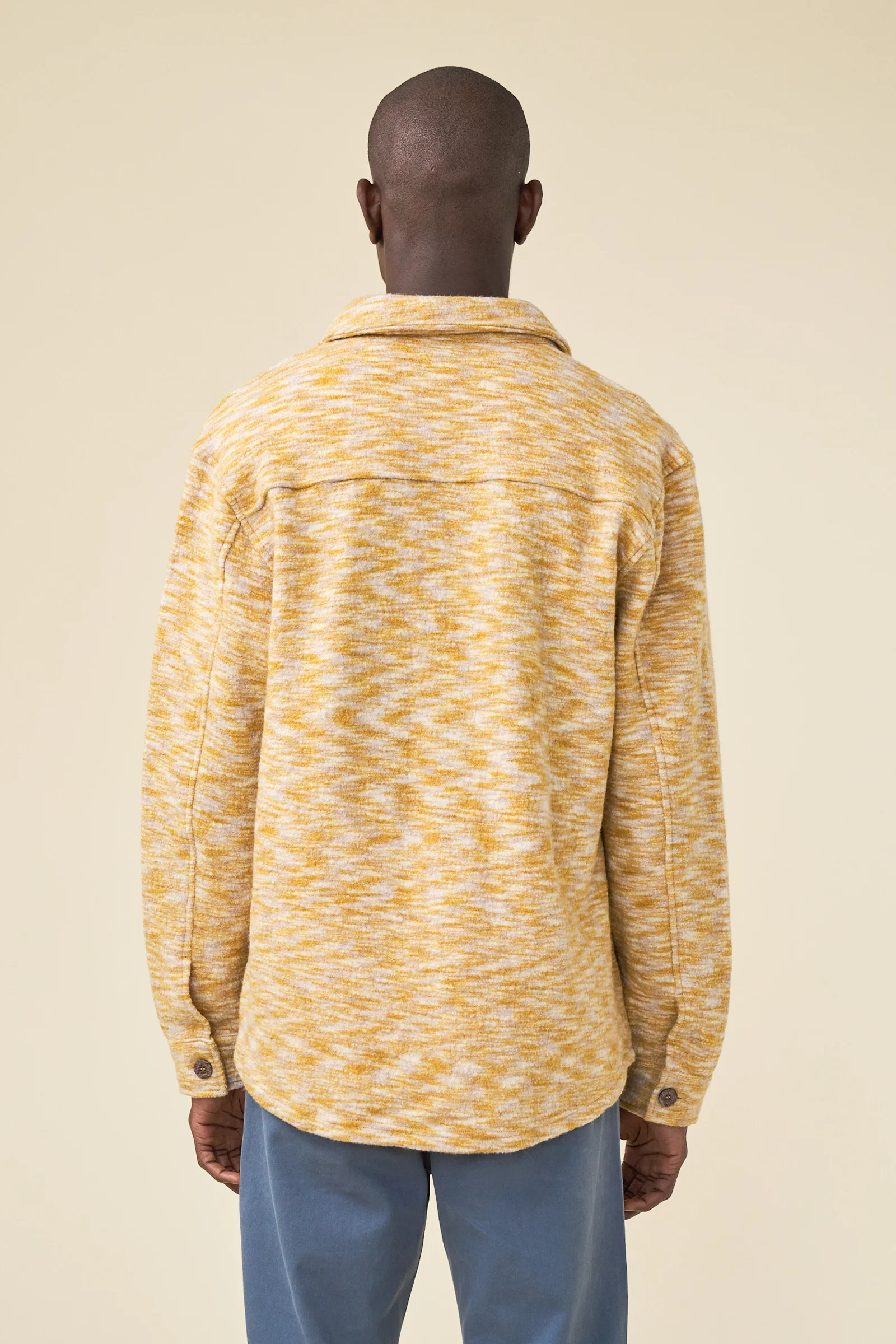 MARBLE WOOL OVERSHIRT - MUSTARD - Image 5